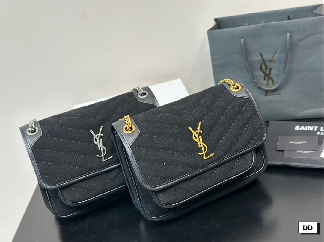 YSL Silver Logo-Accented Bag 148