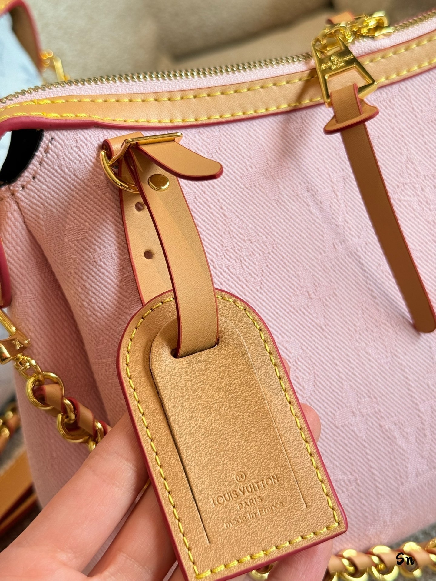 LV Rose Gold Quilted Bag 1426