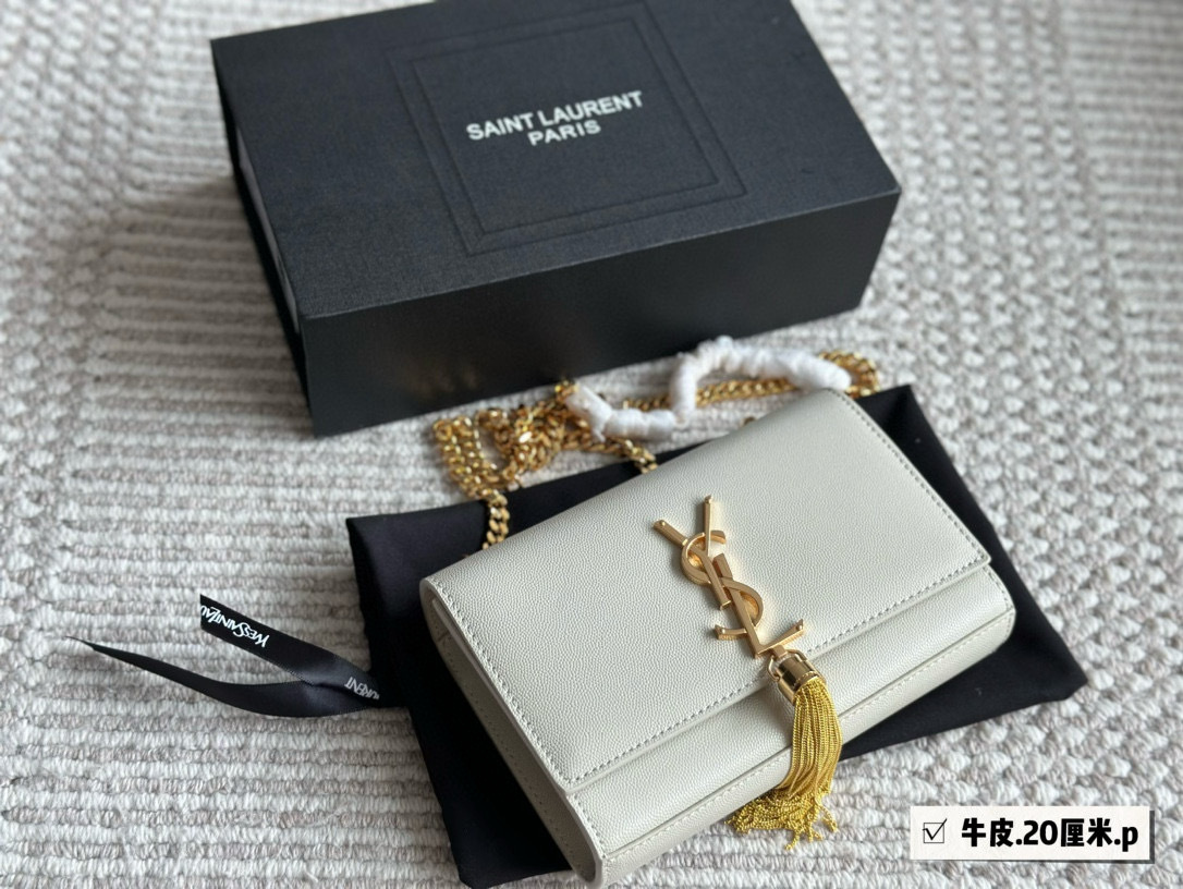 YSL Silver Logo-Accented Bag 142