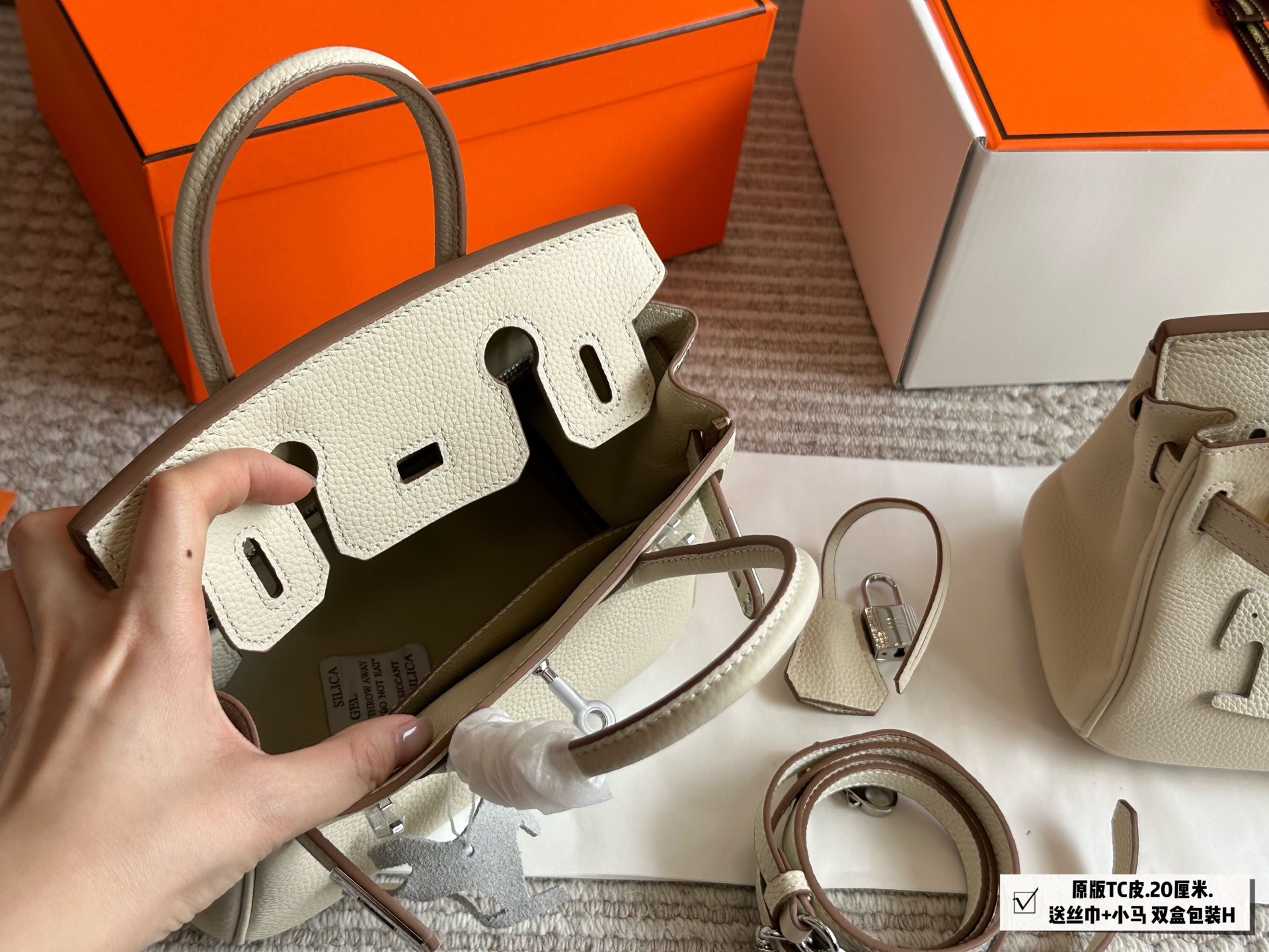Hermes h birkin Silver Vintage-Inspired Bag 290