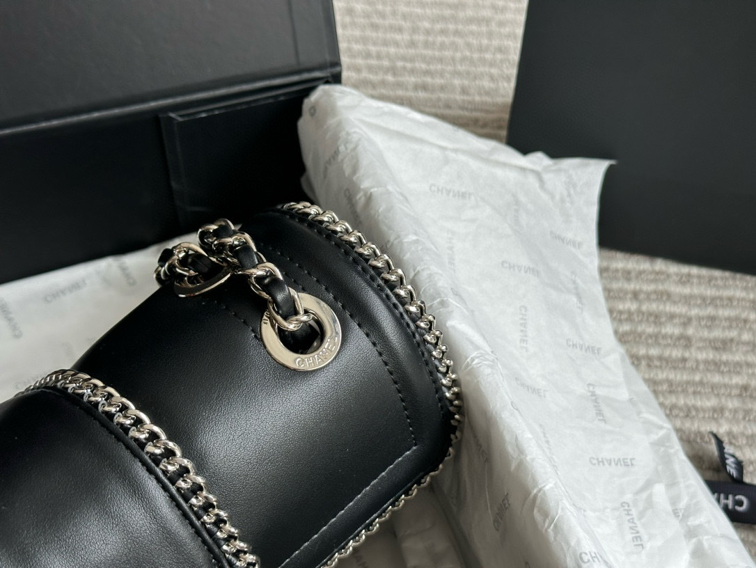 Chanel Silver Logo-Accented Bag 1334