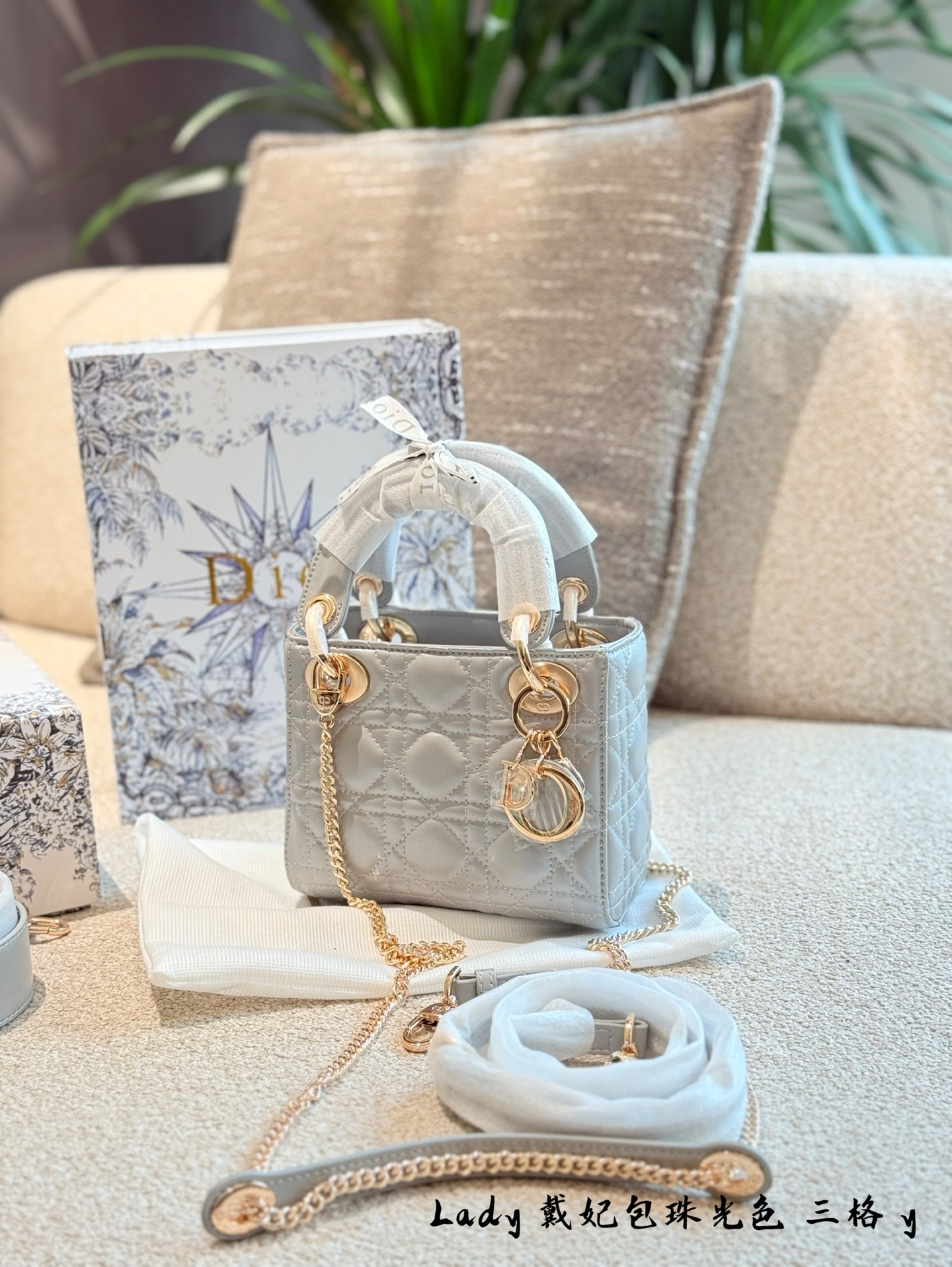 Dior lady Pink Quilted Bag 715