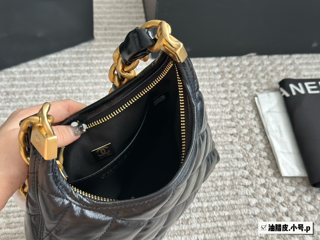 Chanel Brown Quilted Bag 1403