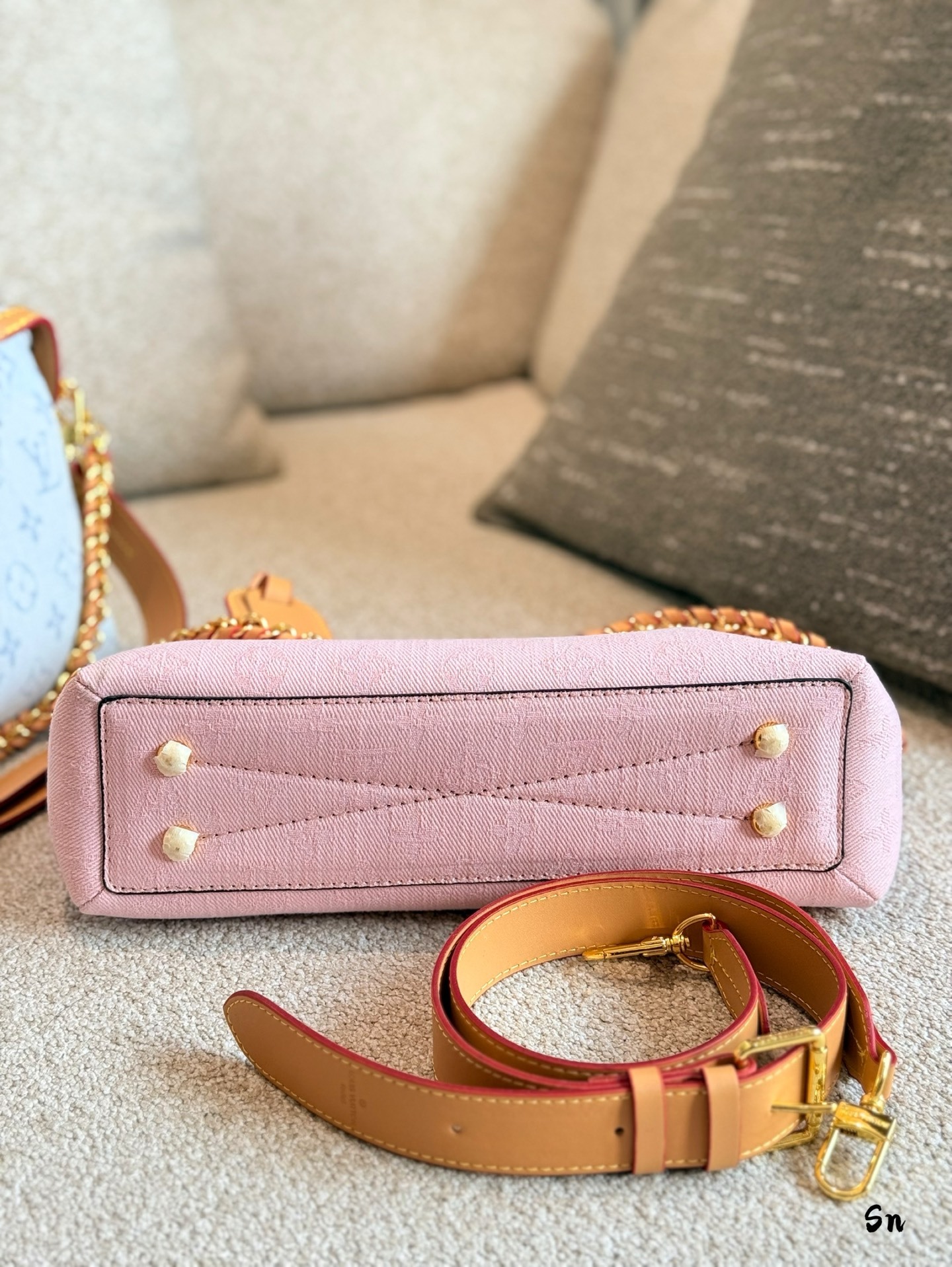 LV Rose Gold Quilted Bag 1426