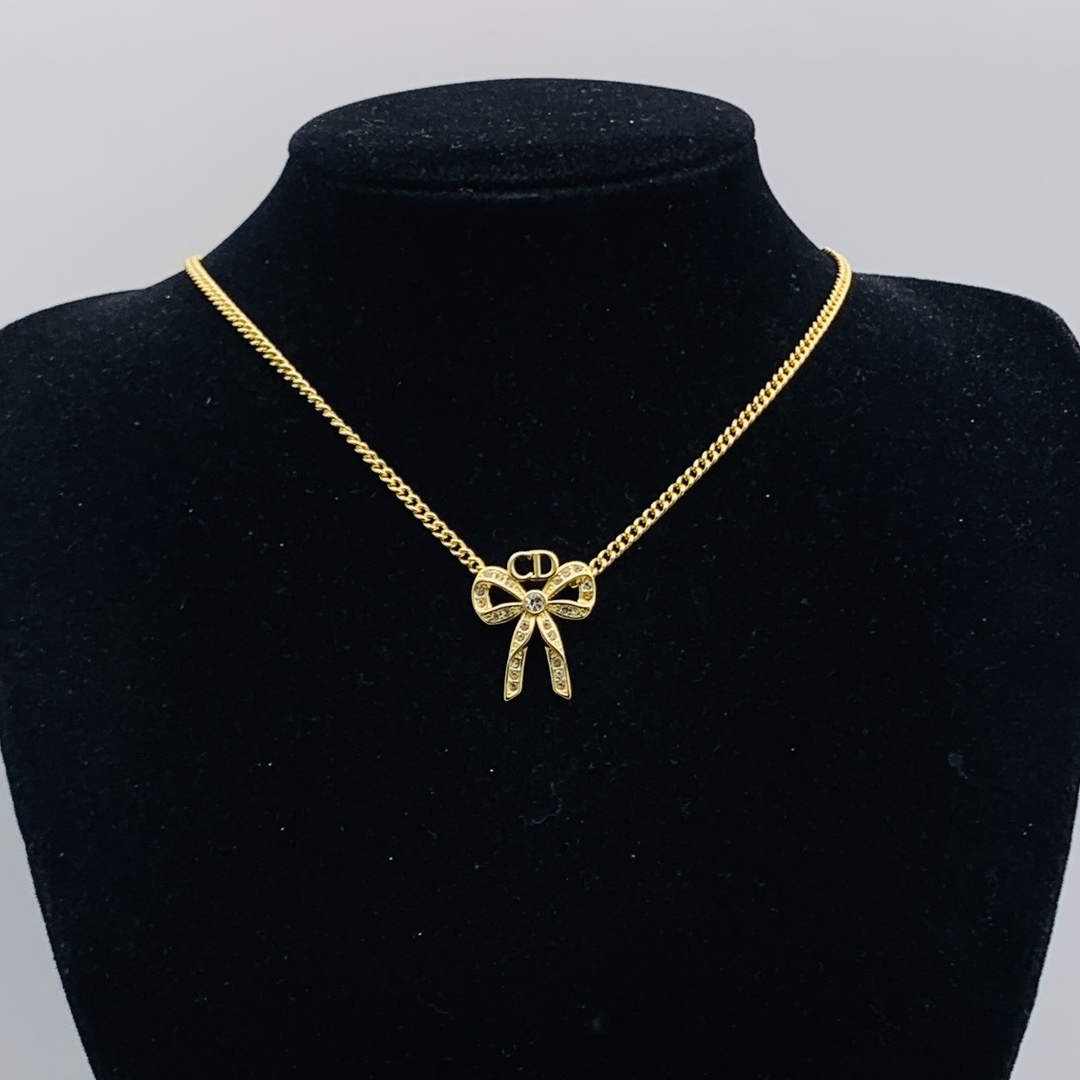 Dior Rose Gold Vintage-Inspired Necklace 351