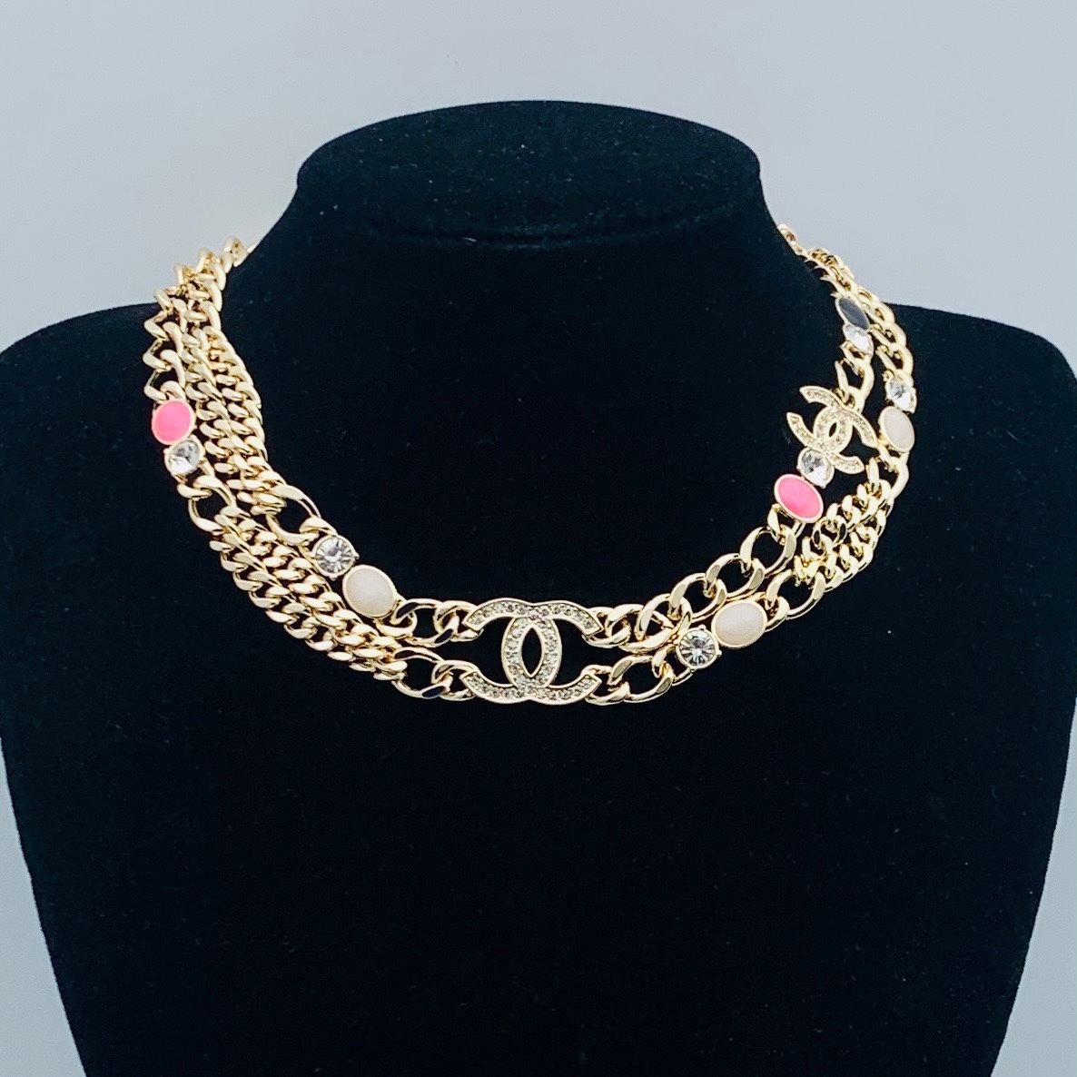 Chanel Rose Gold Vintage-Inspired Necklace 894