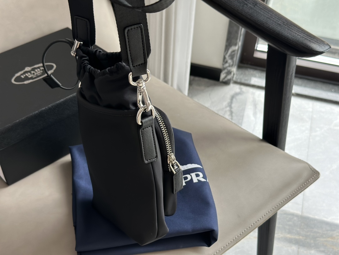 Prada Silver Logo-Accented Bag 045