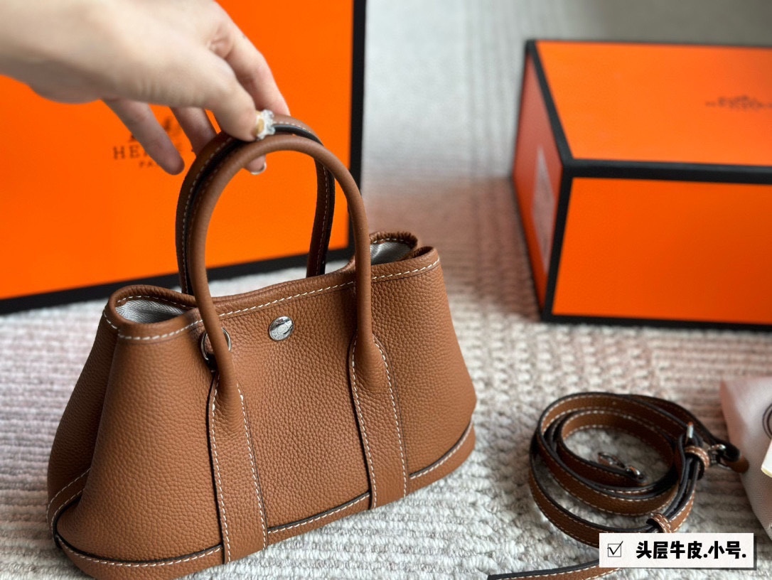 Hermes h garden Brown Logo-Accented Bag 292