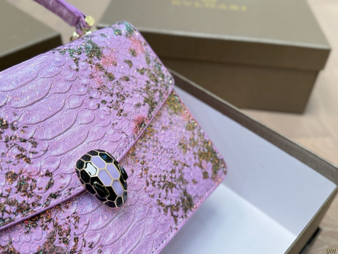 BVLGARI Purple Vintage-Inspired Bag 199
