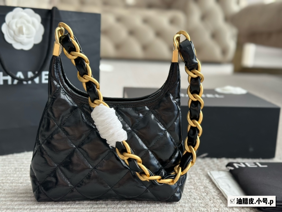 Chanel Brown Quilted Bag 1403