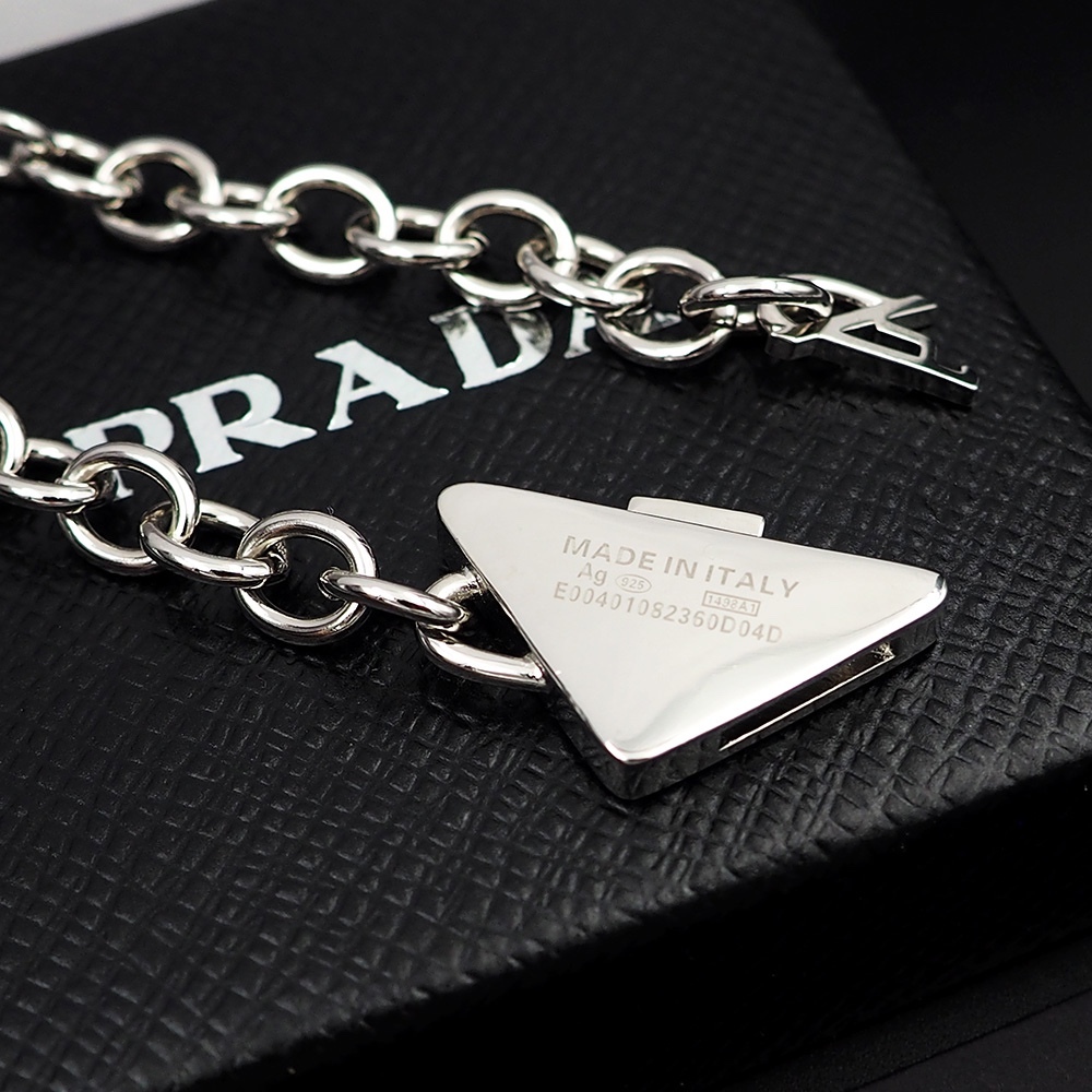 Prada Silver Vintage-Inspired Bracelet 114