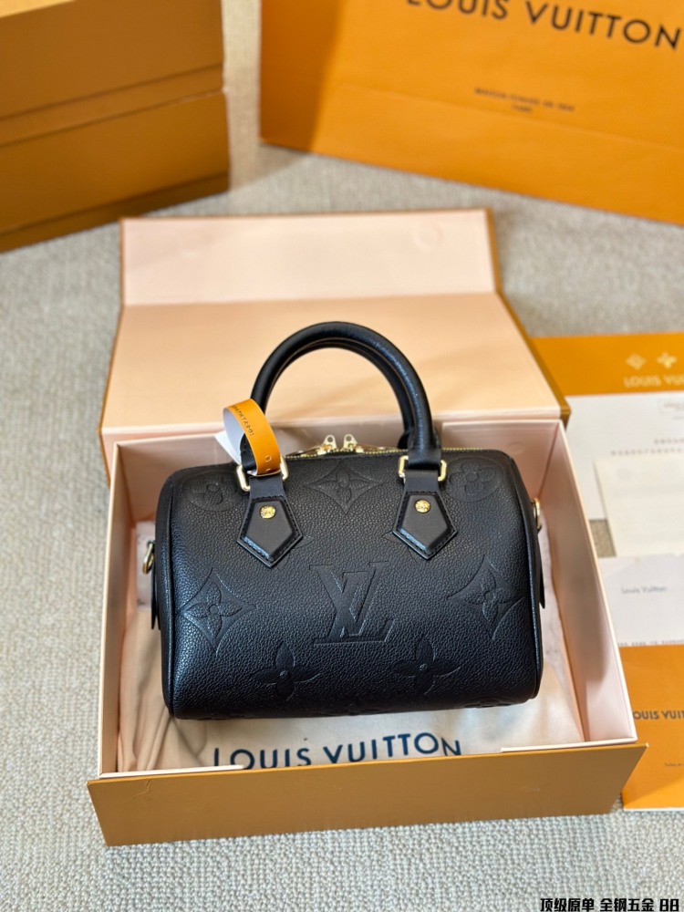 LV bag Speedy  leather bag 20cm