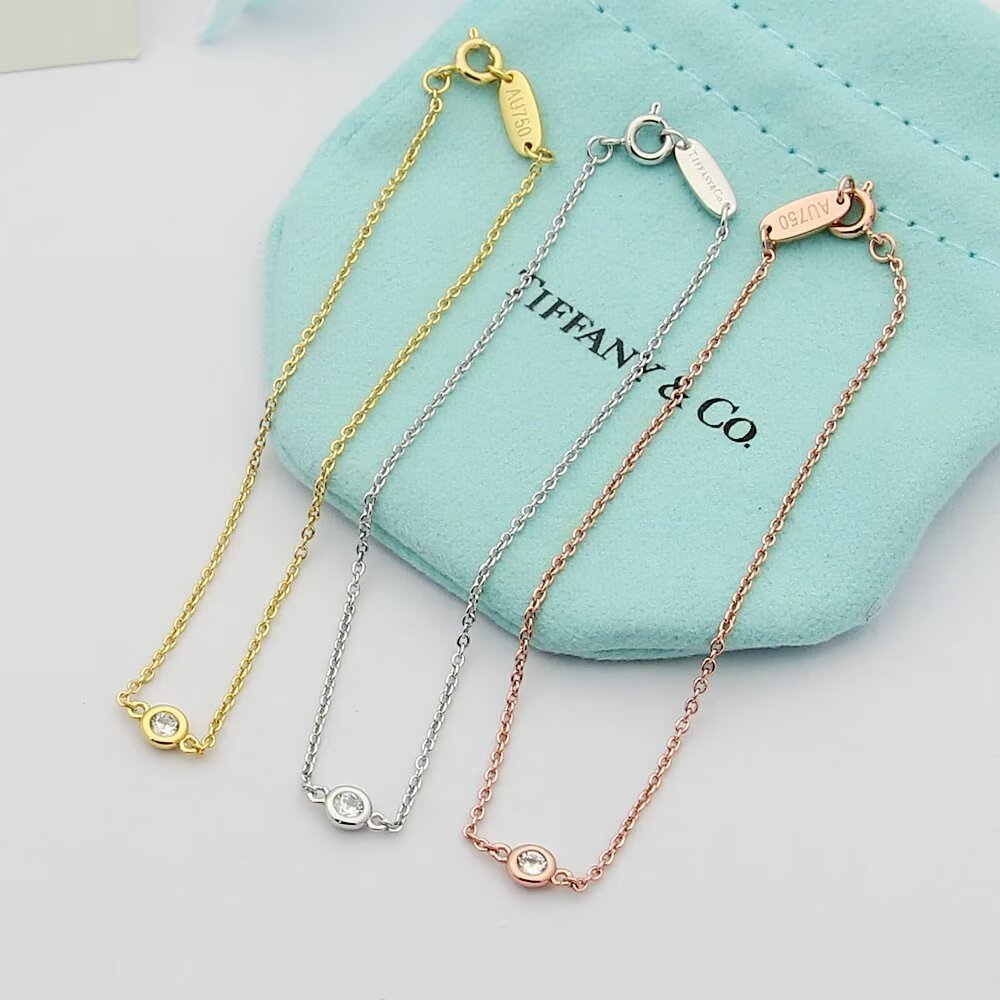 Tiffany Silver Logo-Accented Bracelet 038