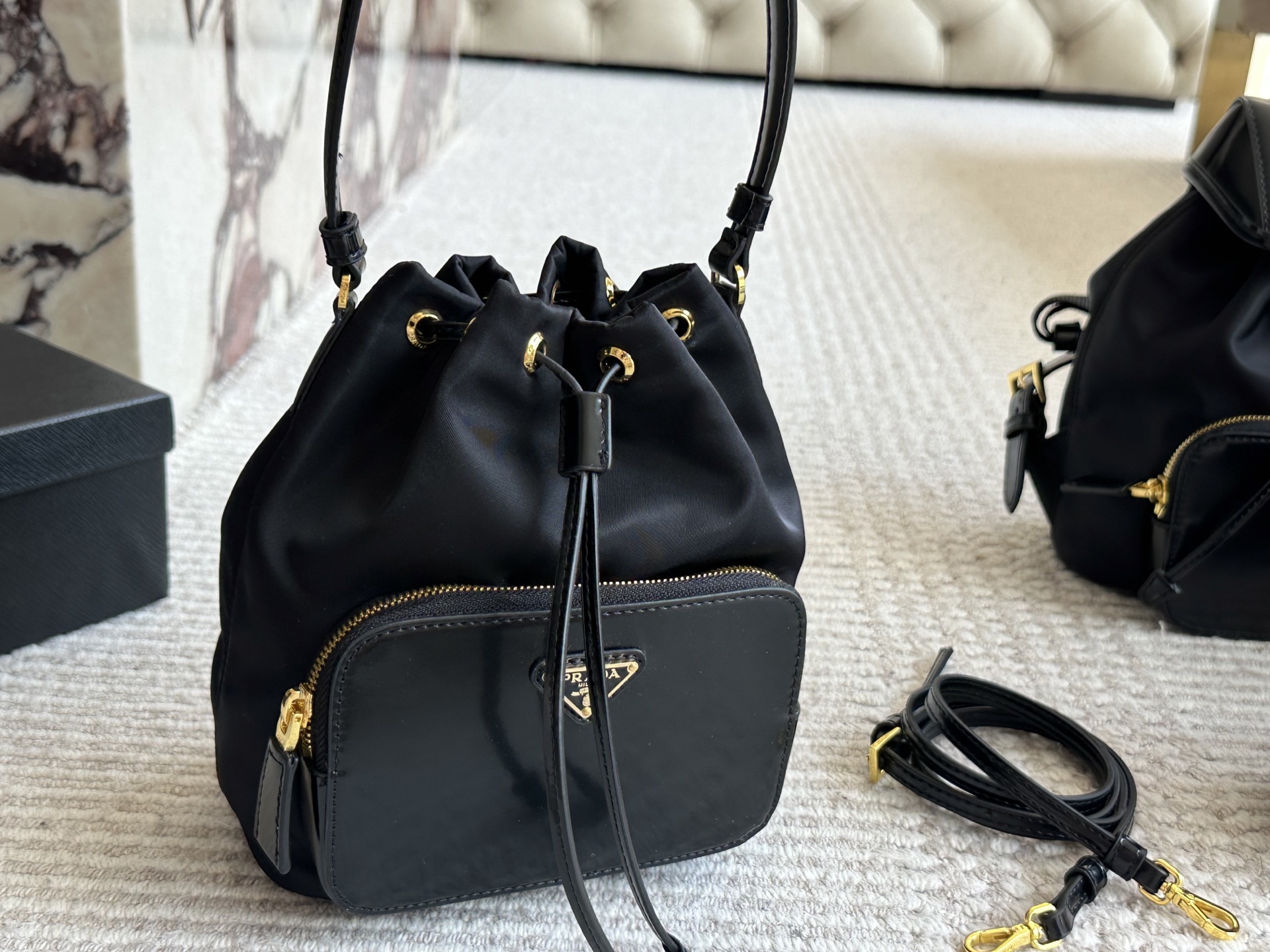 Prada Black Vintage-Inspired Bag 026