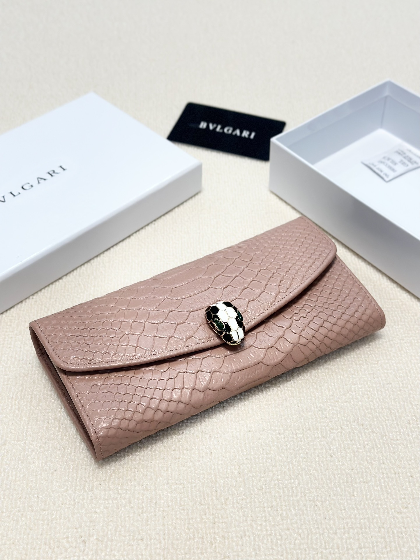 BVLGARI Rose Gold Logo-Accented Bag 202