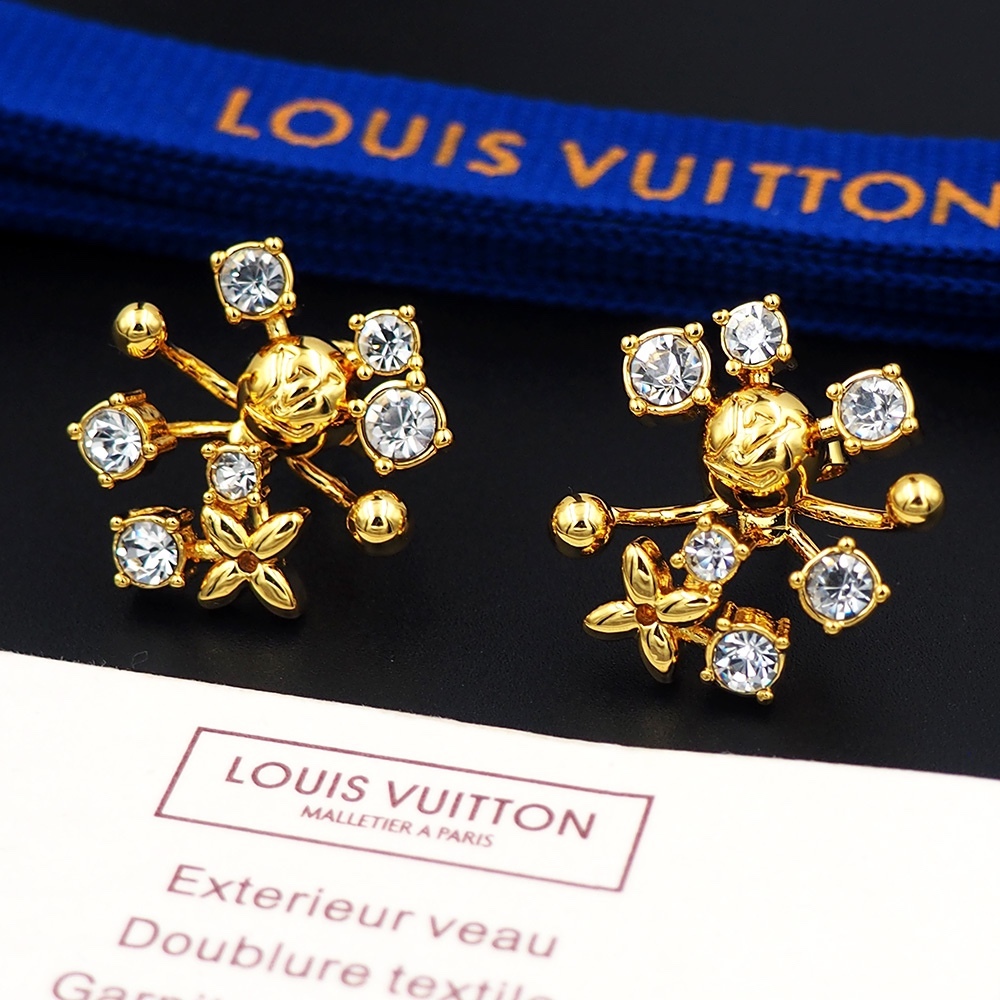 LV Rose Gold Vintage-Inspired Earrings 222