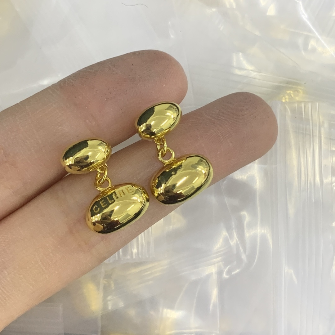 Celine Gold Vintage-Inspired Earrings 113