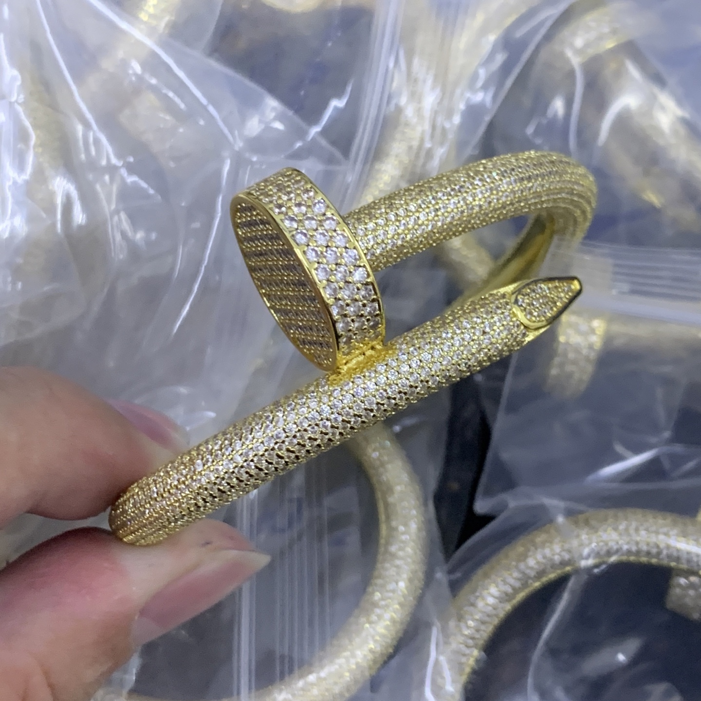 Cartier nail Silver Vintage-Inspired Bracelet 0034