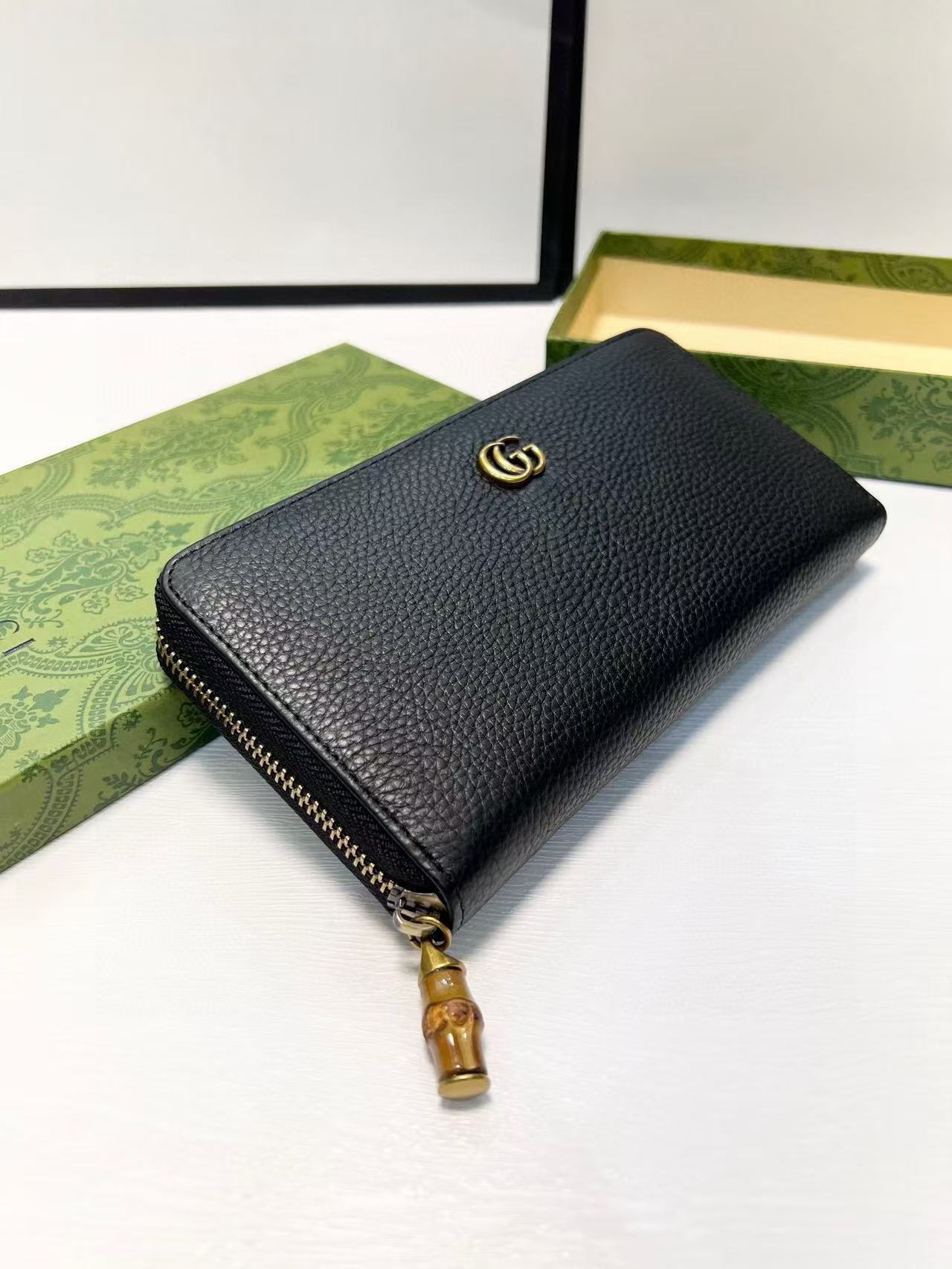 Gucci Bag Green Quilted Wallet 593