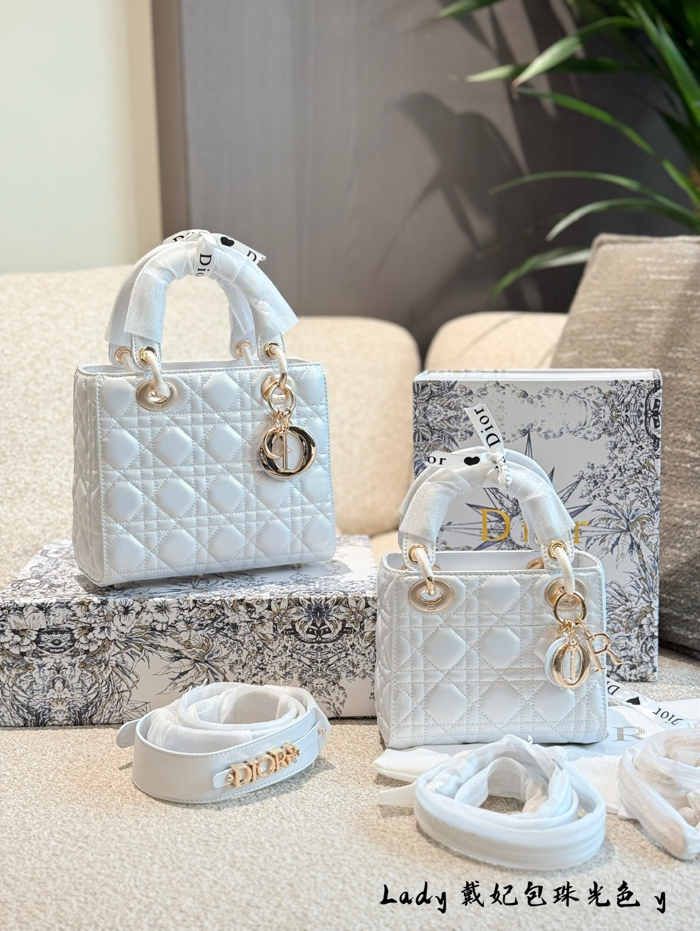 Dior lady Pink Quilted Bag 715