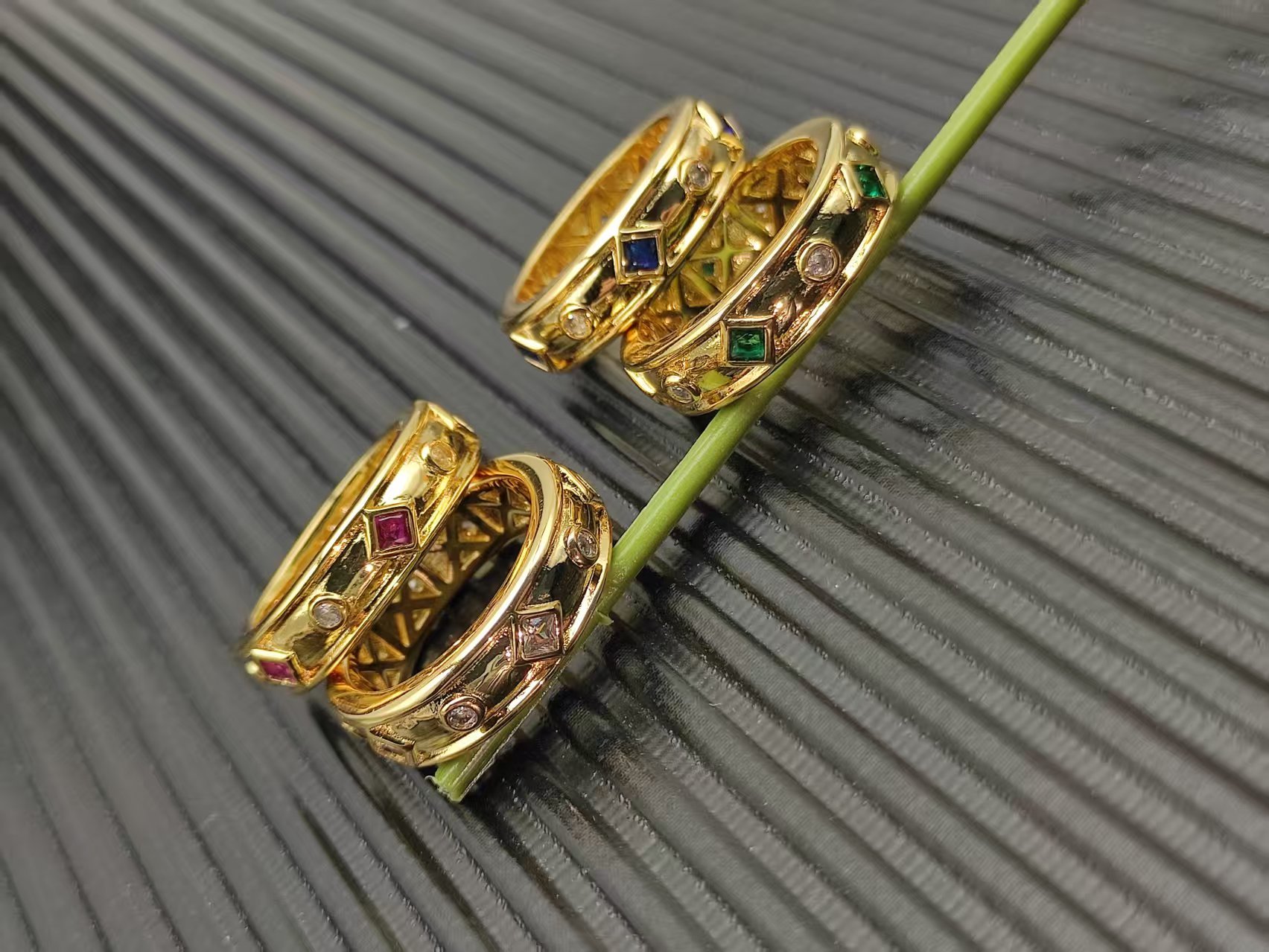 David Yurman Rose Gold Textured Ring 304