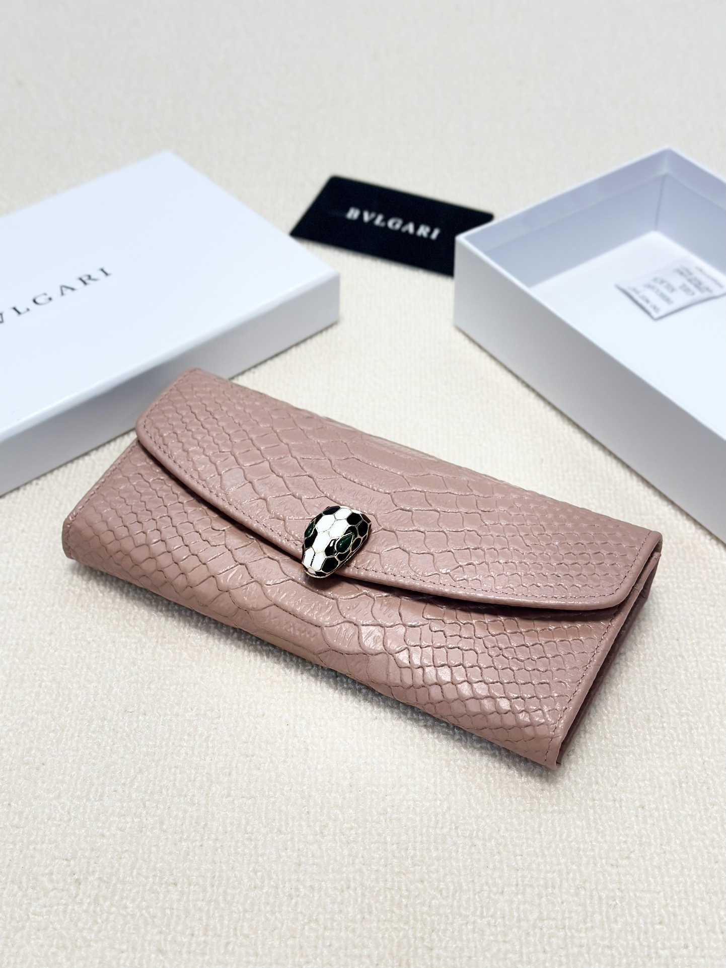 BVLGARI Rose Gold Logo-Accented Bag 202