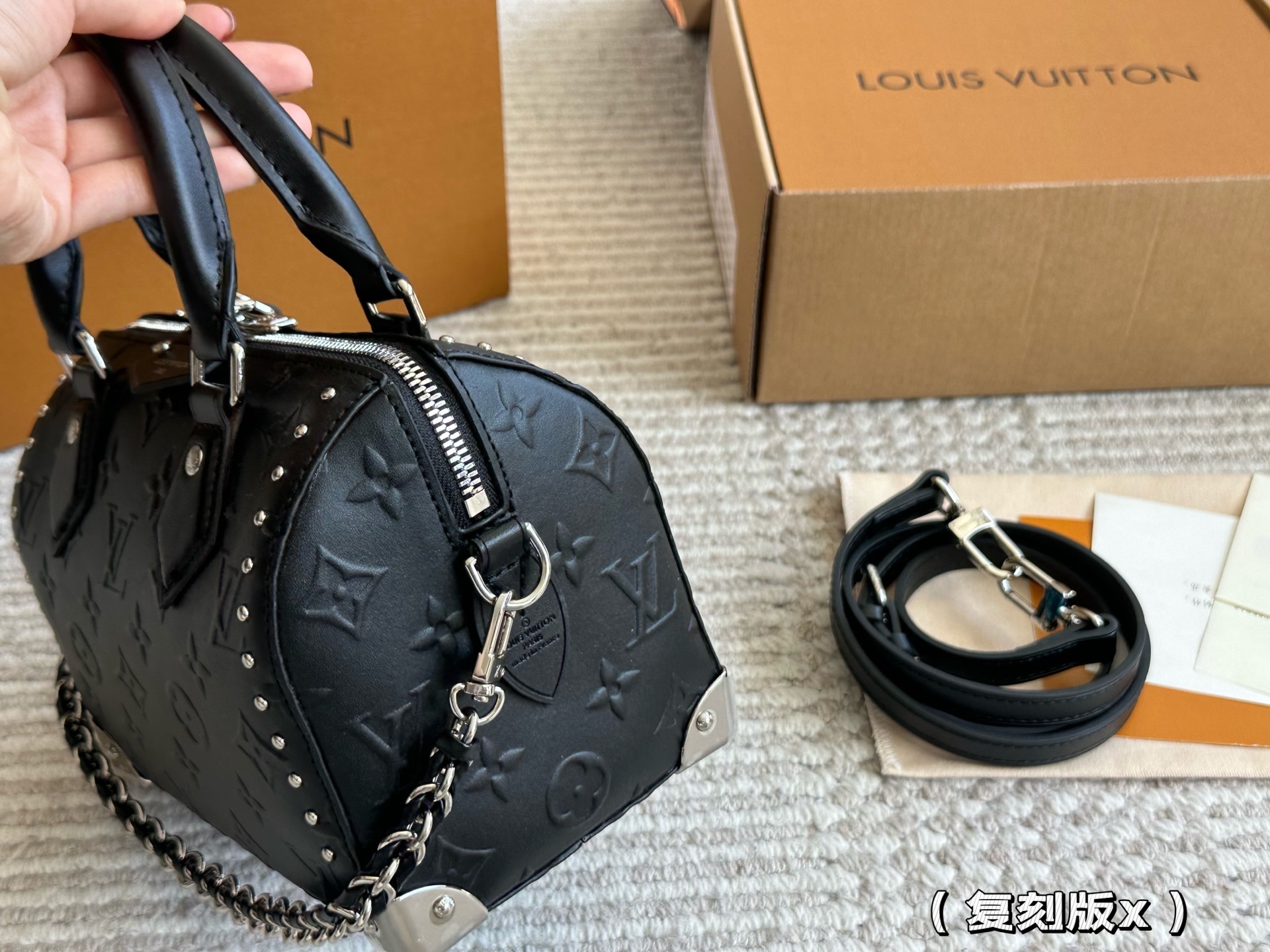 LV Silver Quilted Bag 1597