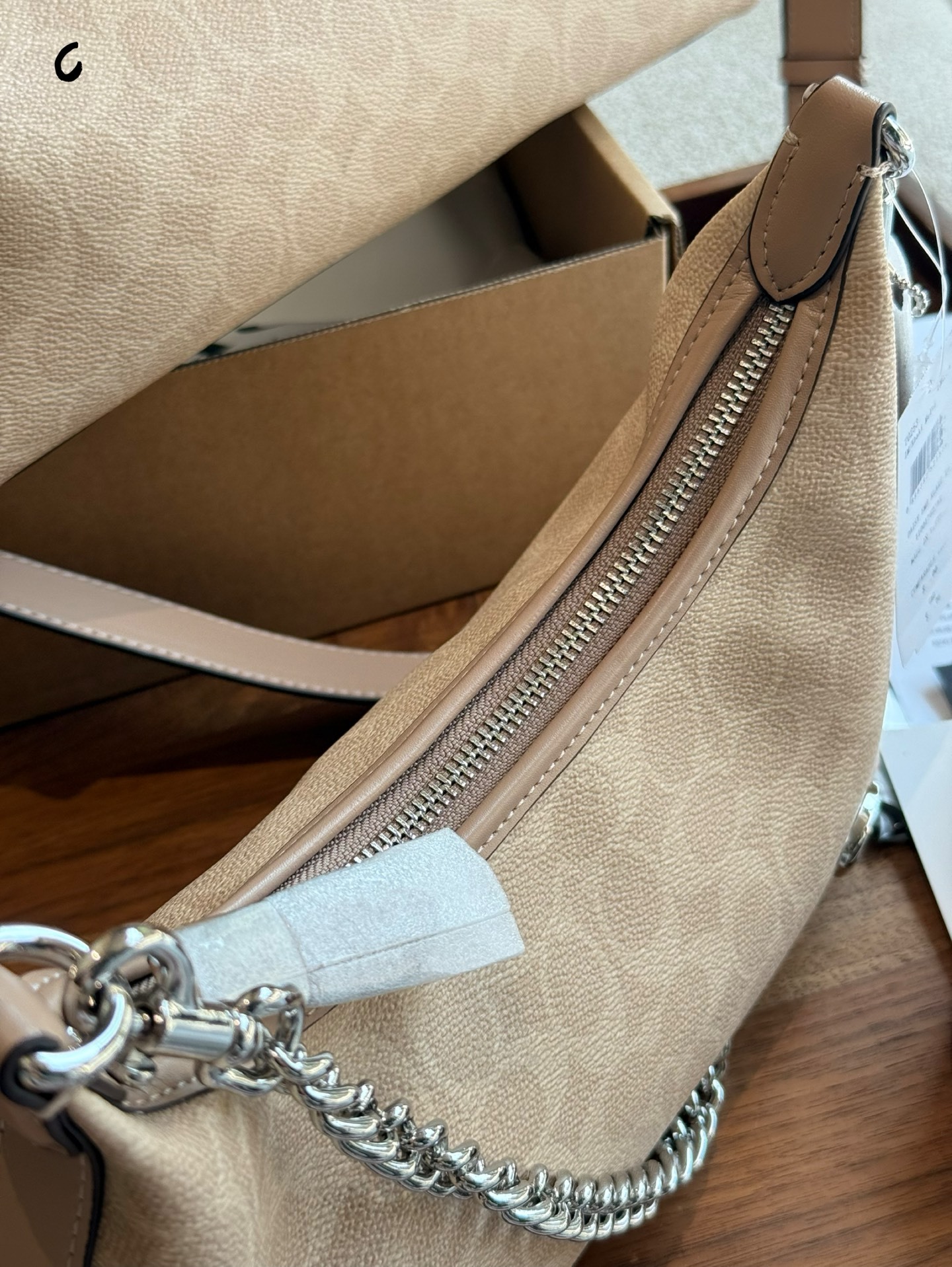 Coach Beige Vintage-Inspired Bag 034