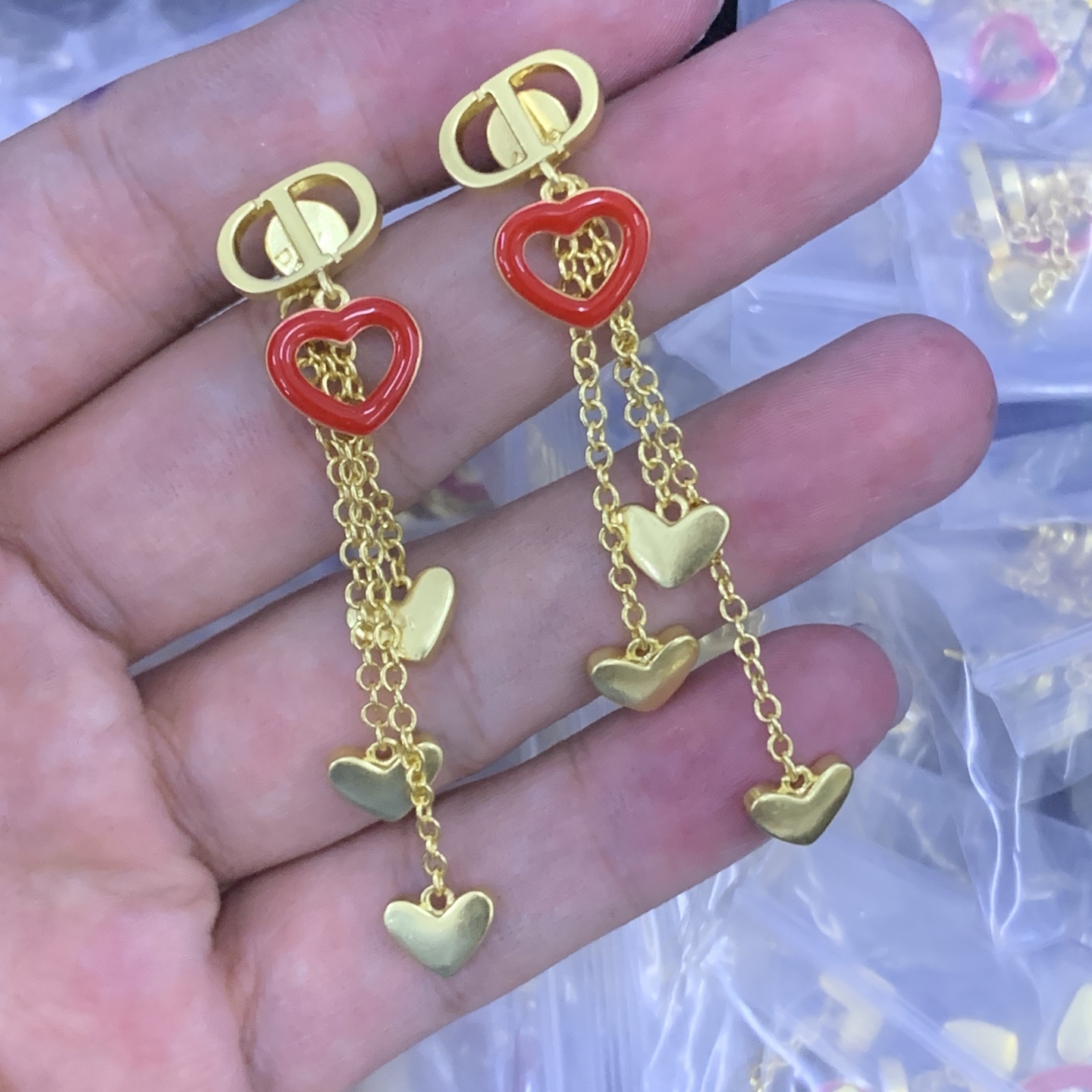 Dior Rose Gold Romantic Earrings 125