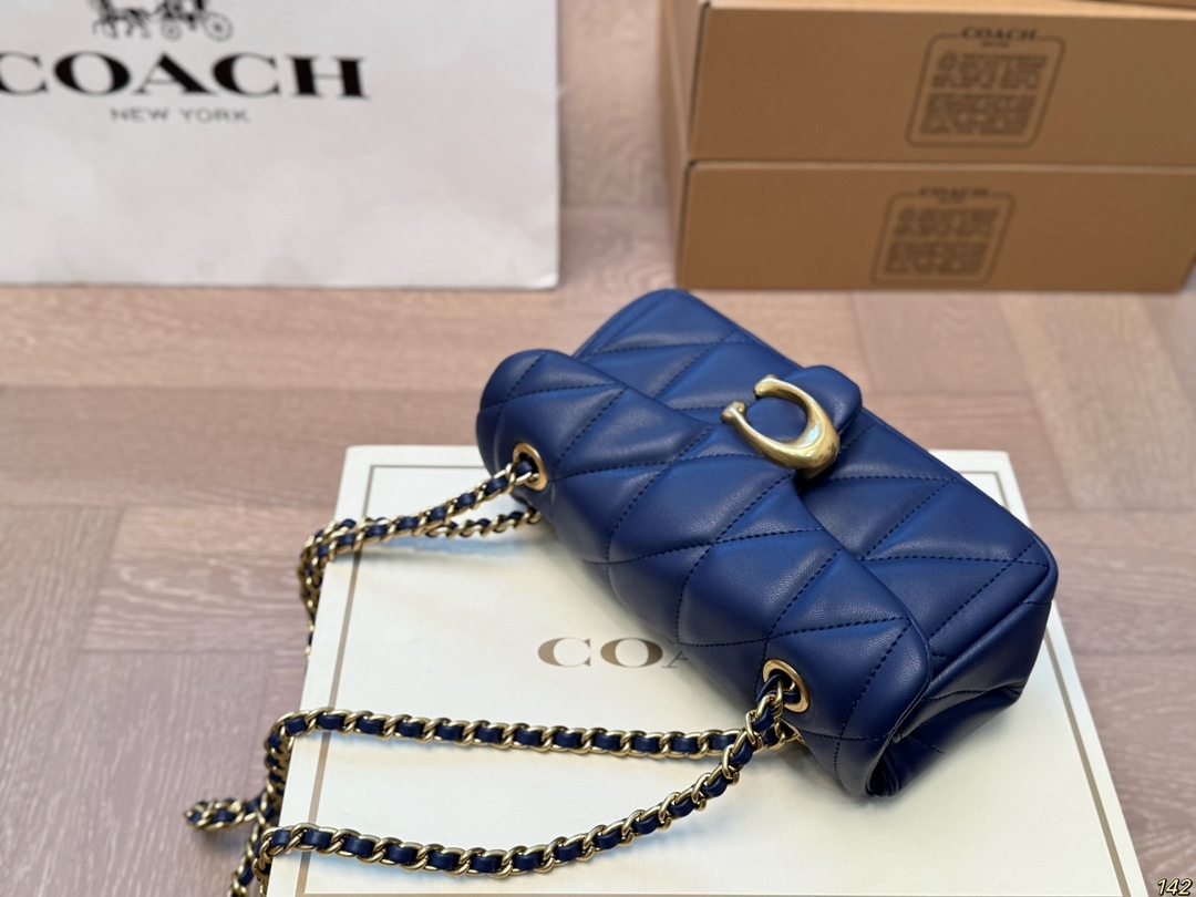 Coach Blue Logo-Accented Bag 186