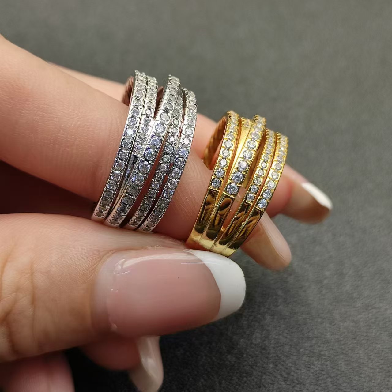 David Yurman Silver Logo-Accented Ring 284