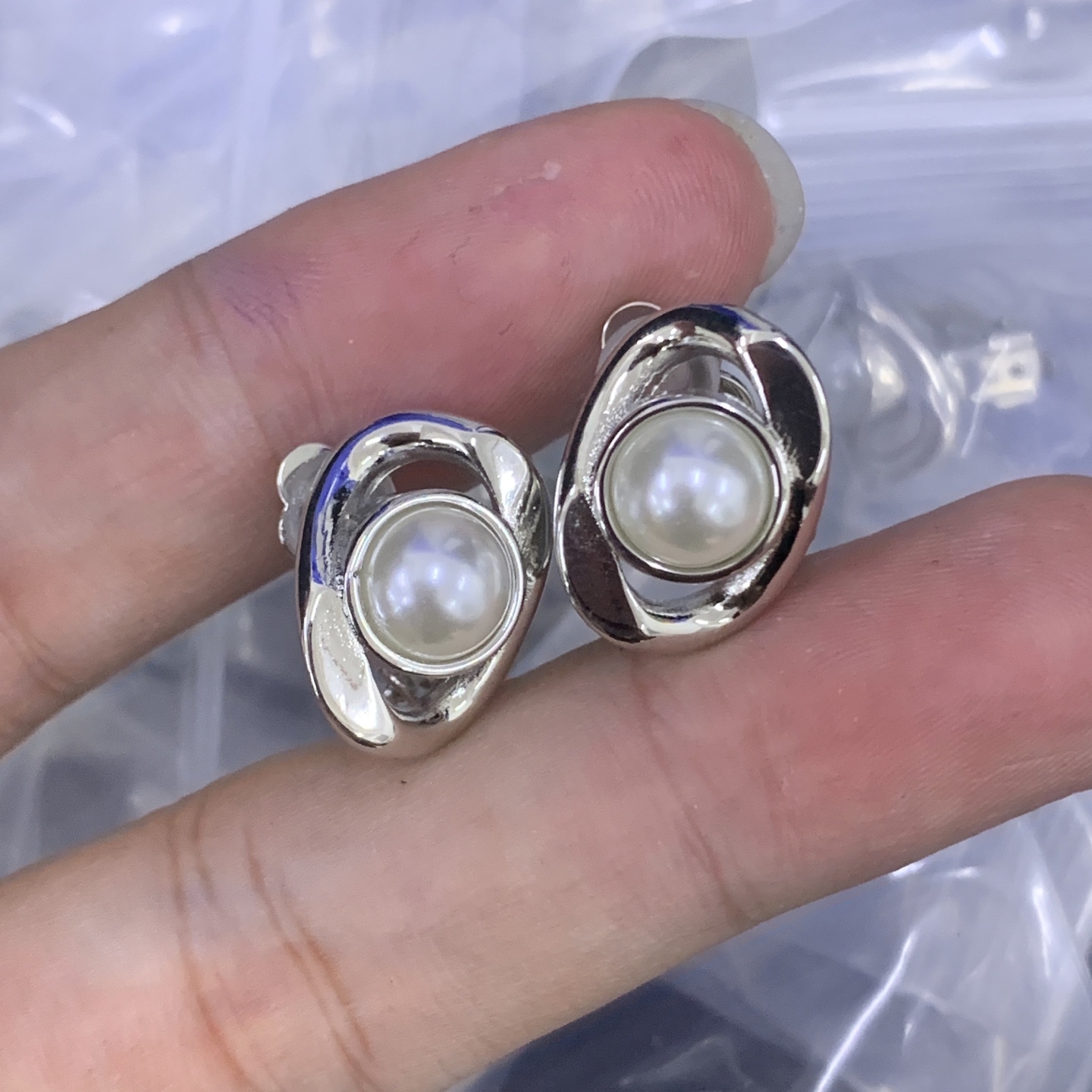 Celine Silver Vintage-Inspired Earrings 003