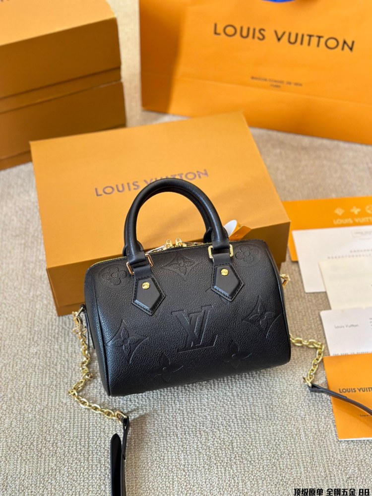 LV bag Speedy  leather bag 20cm