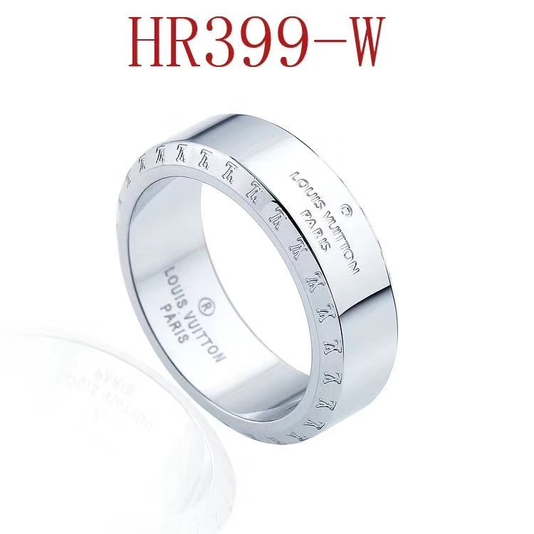 LV Rose Gold Logo-Accented Ring 046