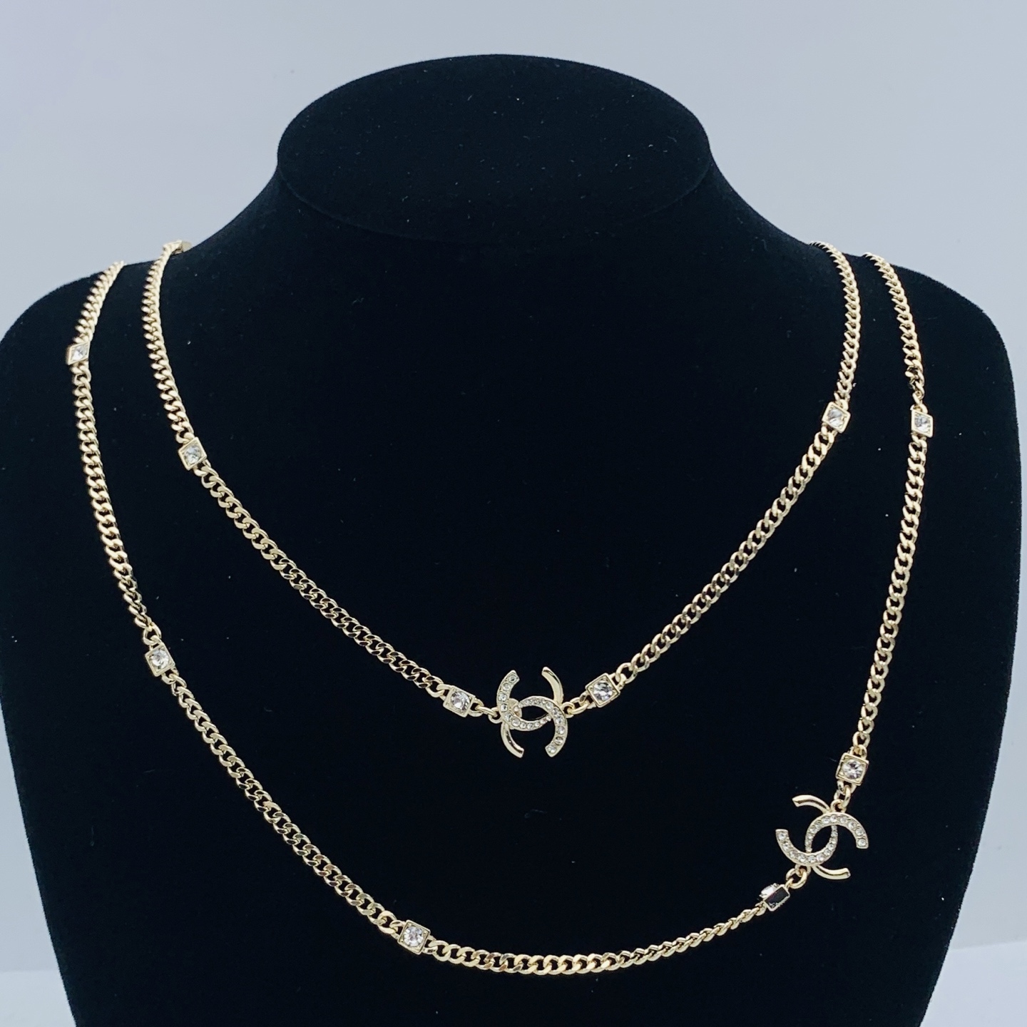 Chanel Silver Logo-Accented Necklace 864