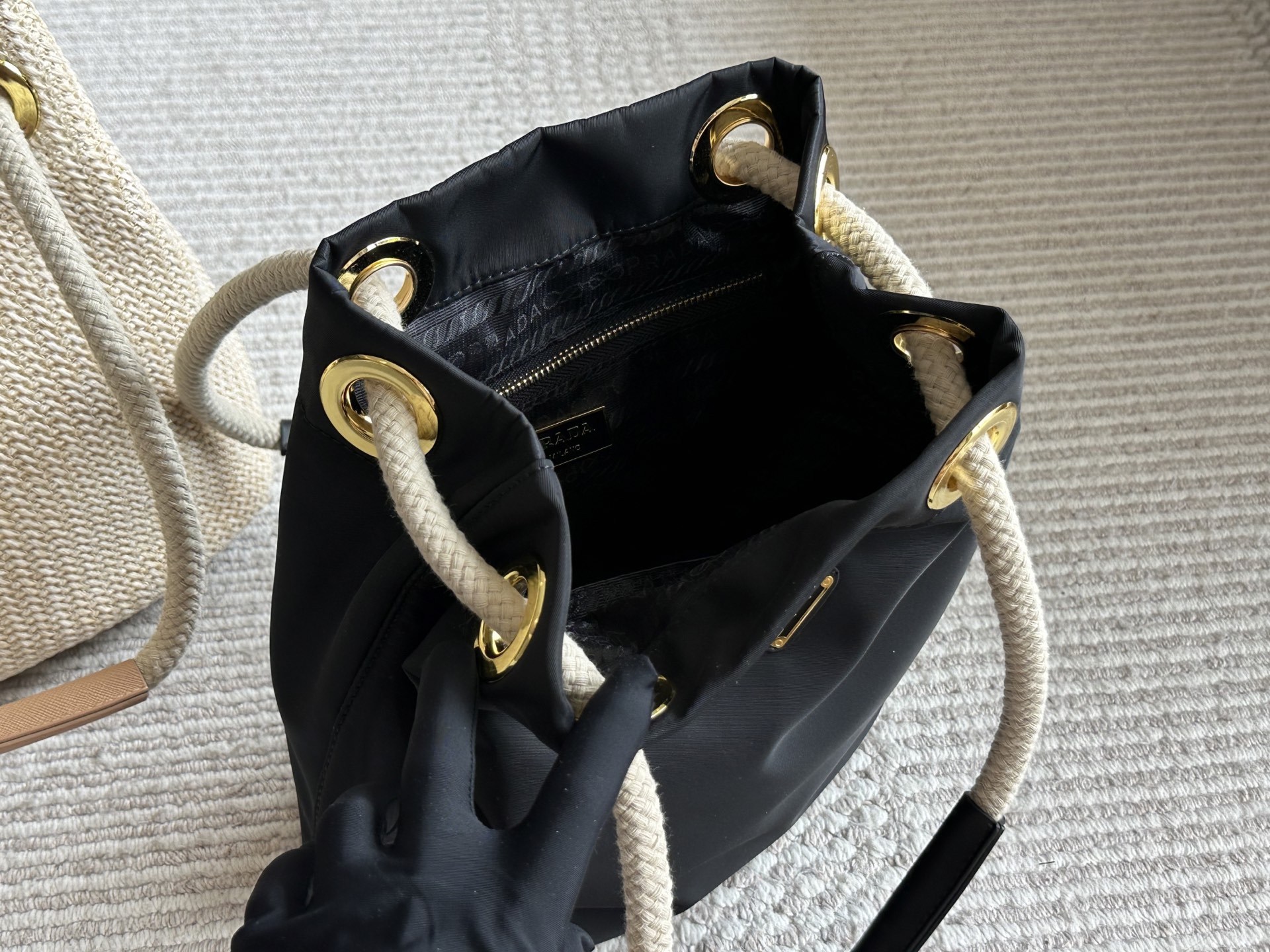 Prada Rose Gold Vintage-Inspired Bag 060
