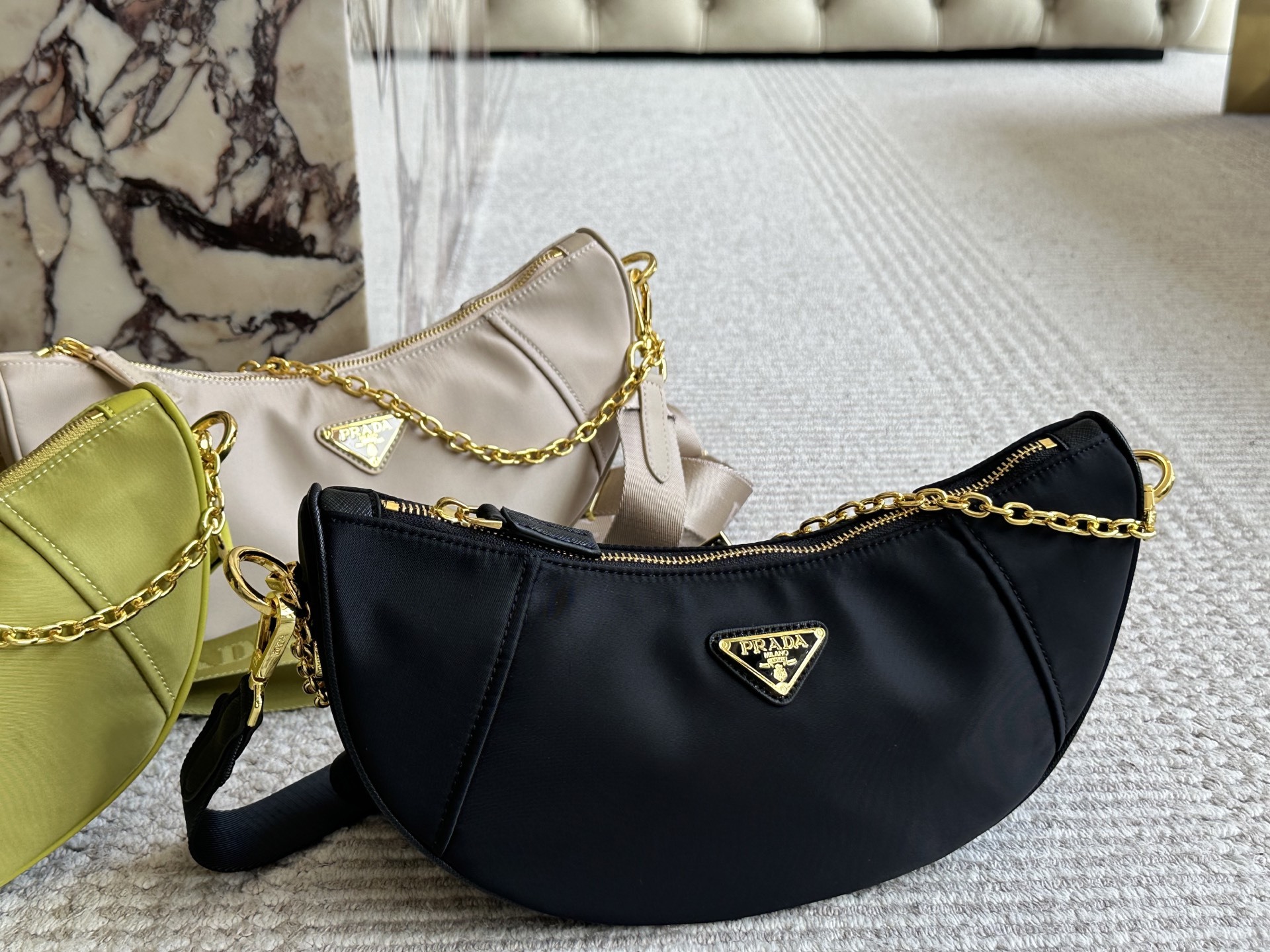Prada Bag Sling Gold Vintage-Inspired Bag 014
