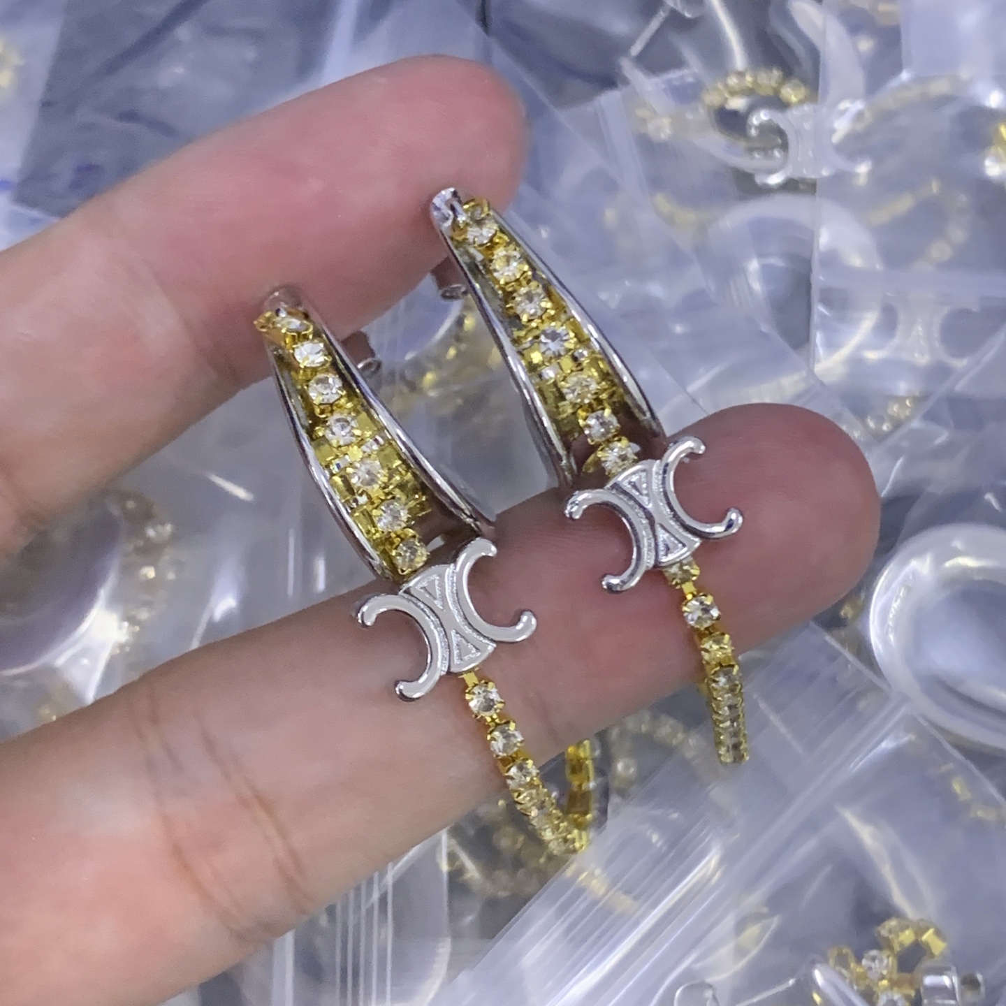 Celine Silver Vintage-Inspired Earrings 036