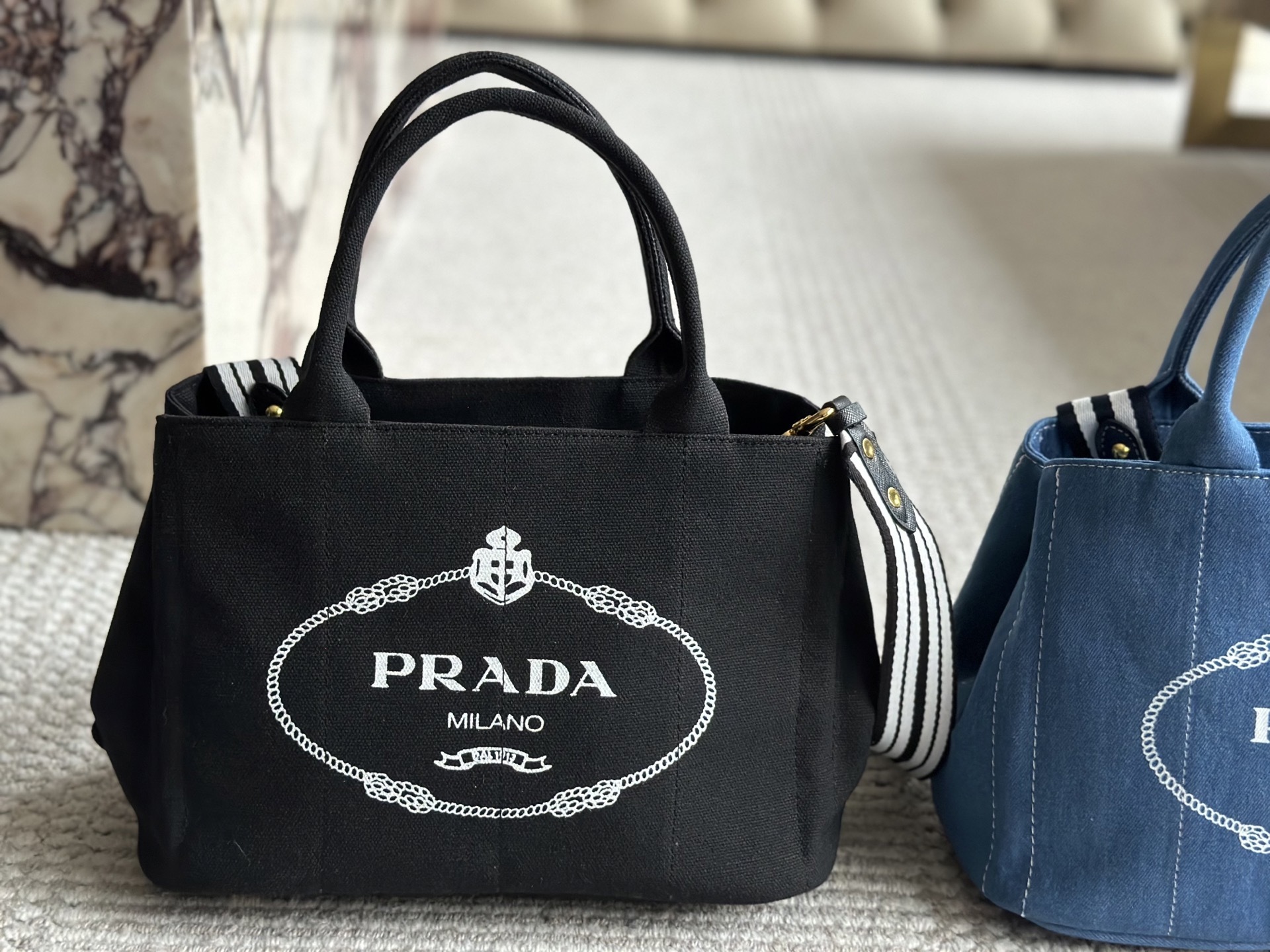 Prada Silver Logo-Accented Bag 010