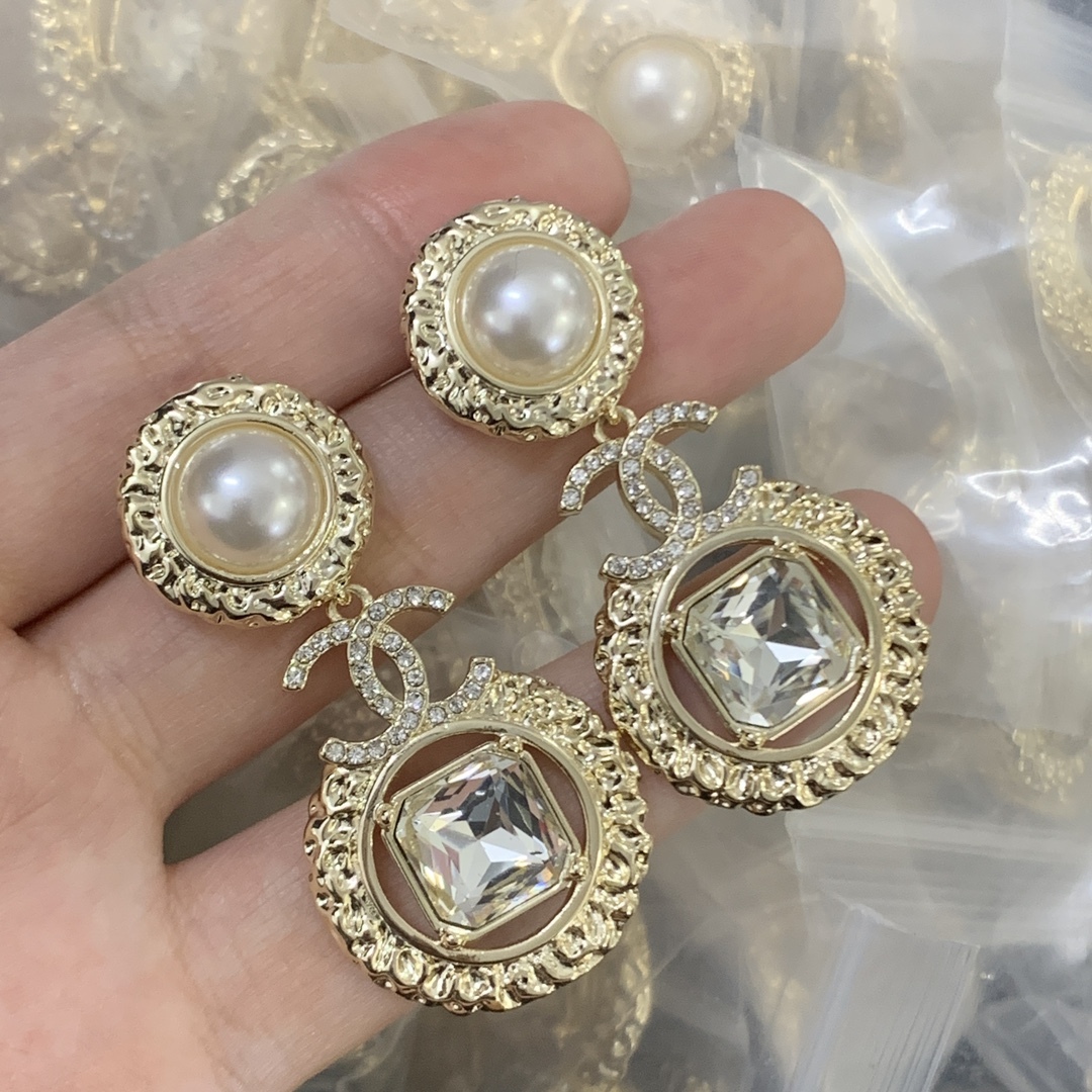 Chanel Silver Vintage-Inspired Earrings 386