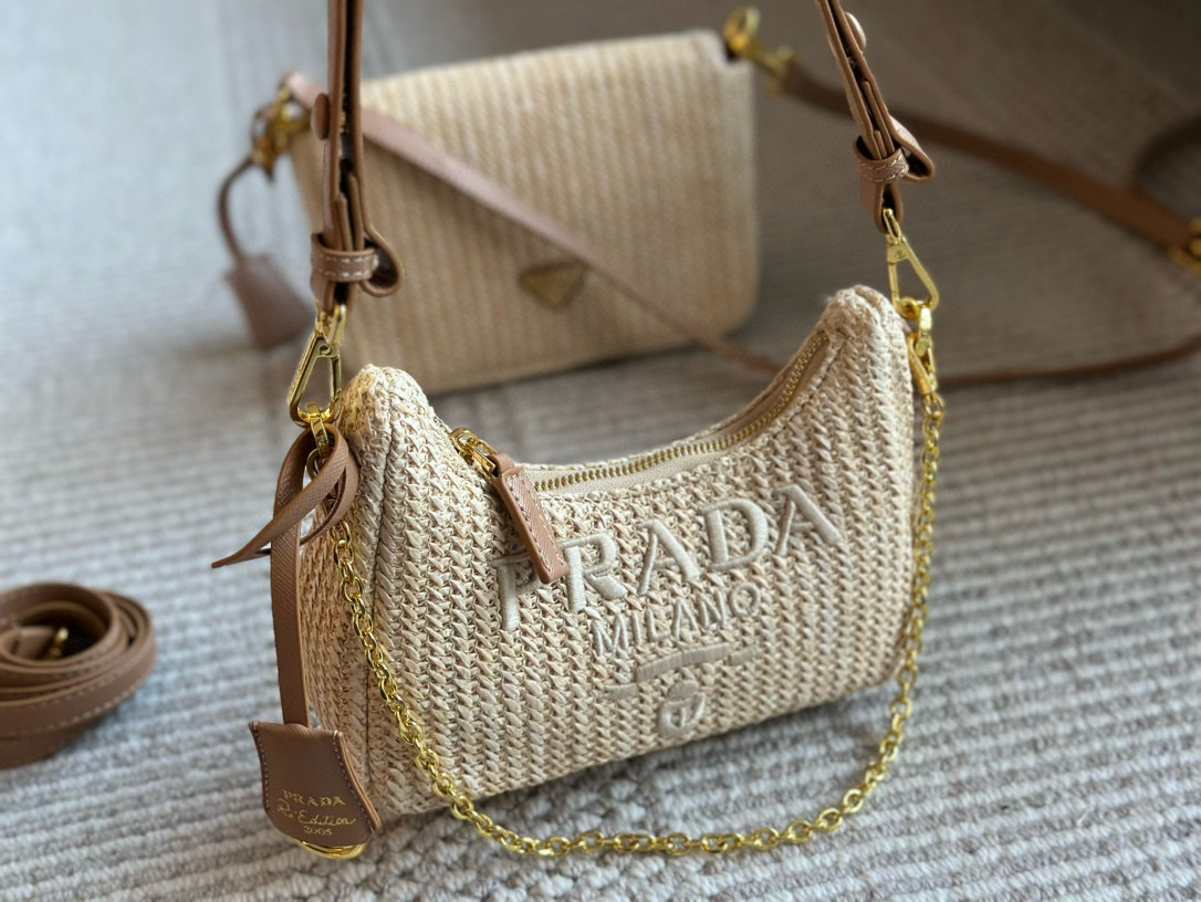 Prada Beige Vintage-Inspired Bag 025