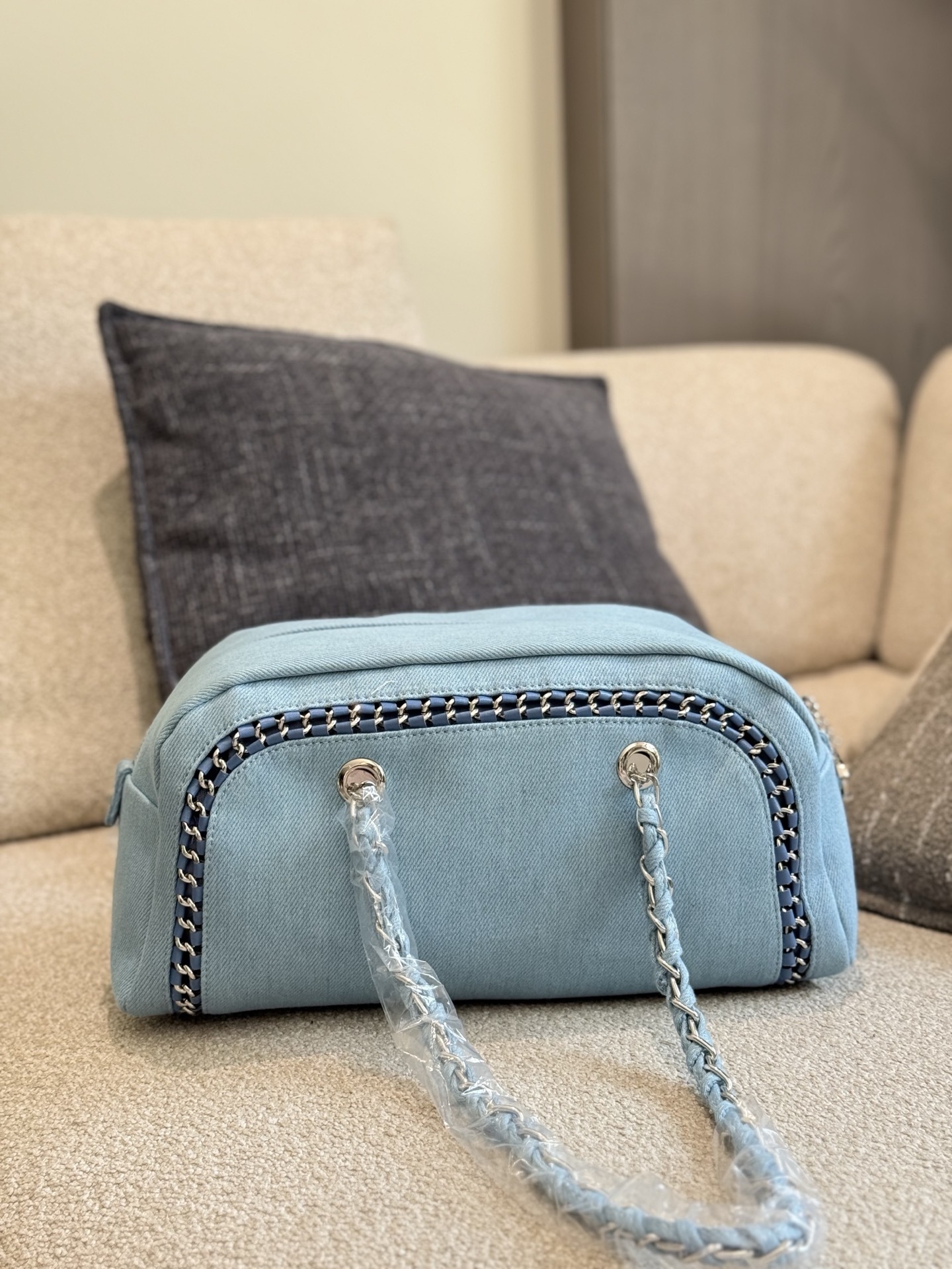 Chanel Blue Quilted Bag 1314