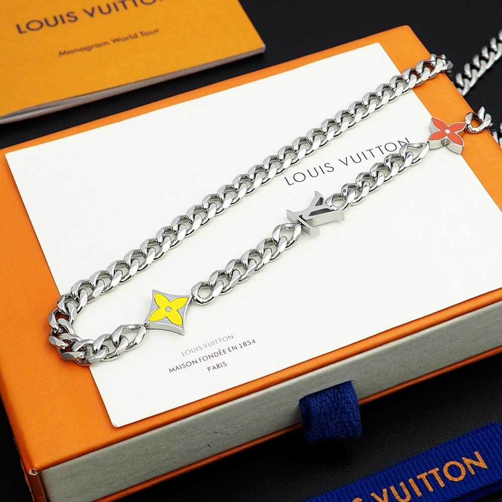 LV Orange Modern Necklace 189