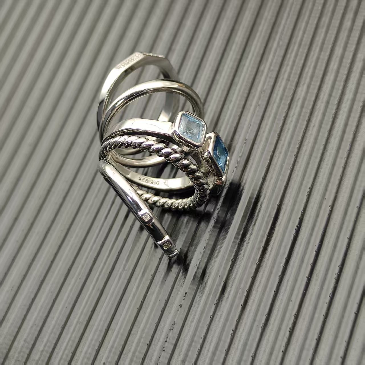 David Yurman Silver Vintage-Inspired Ring 292