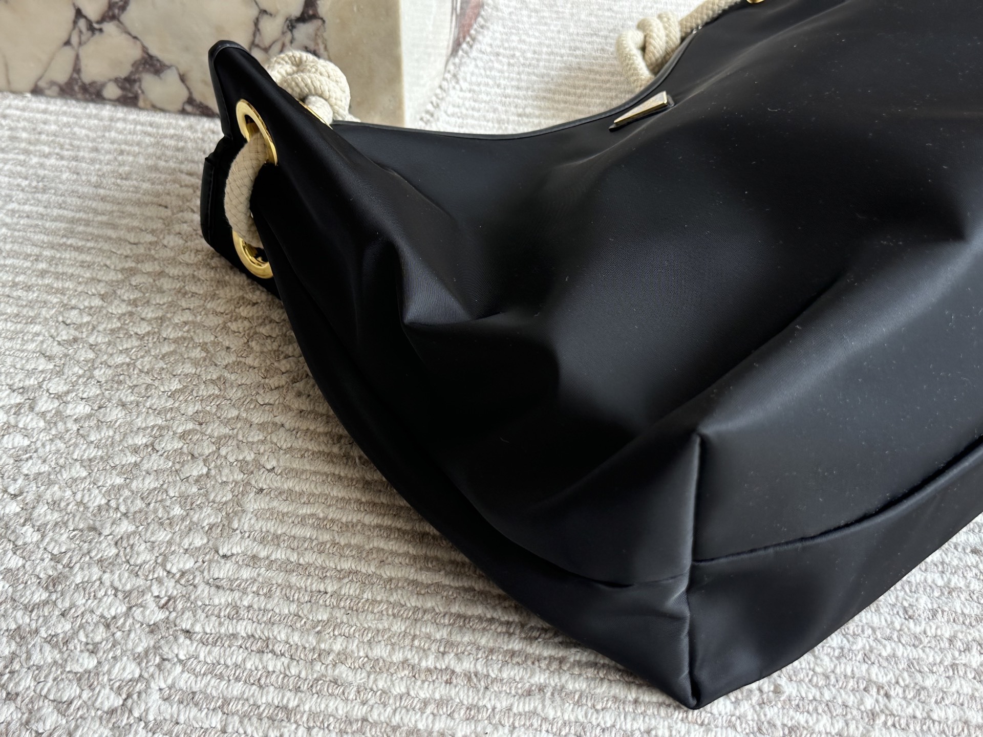 Prada Beige Vintage-Inspired Bag 075