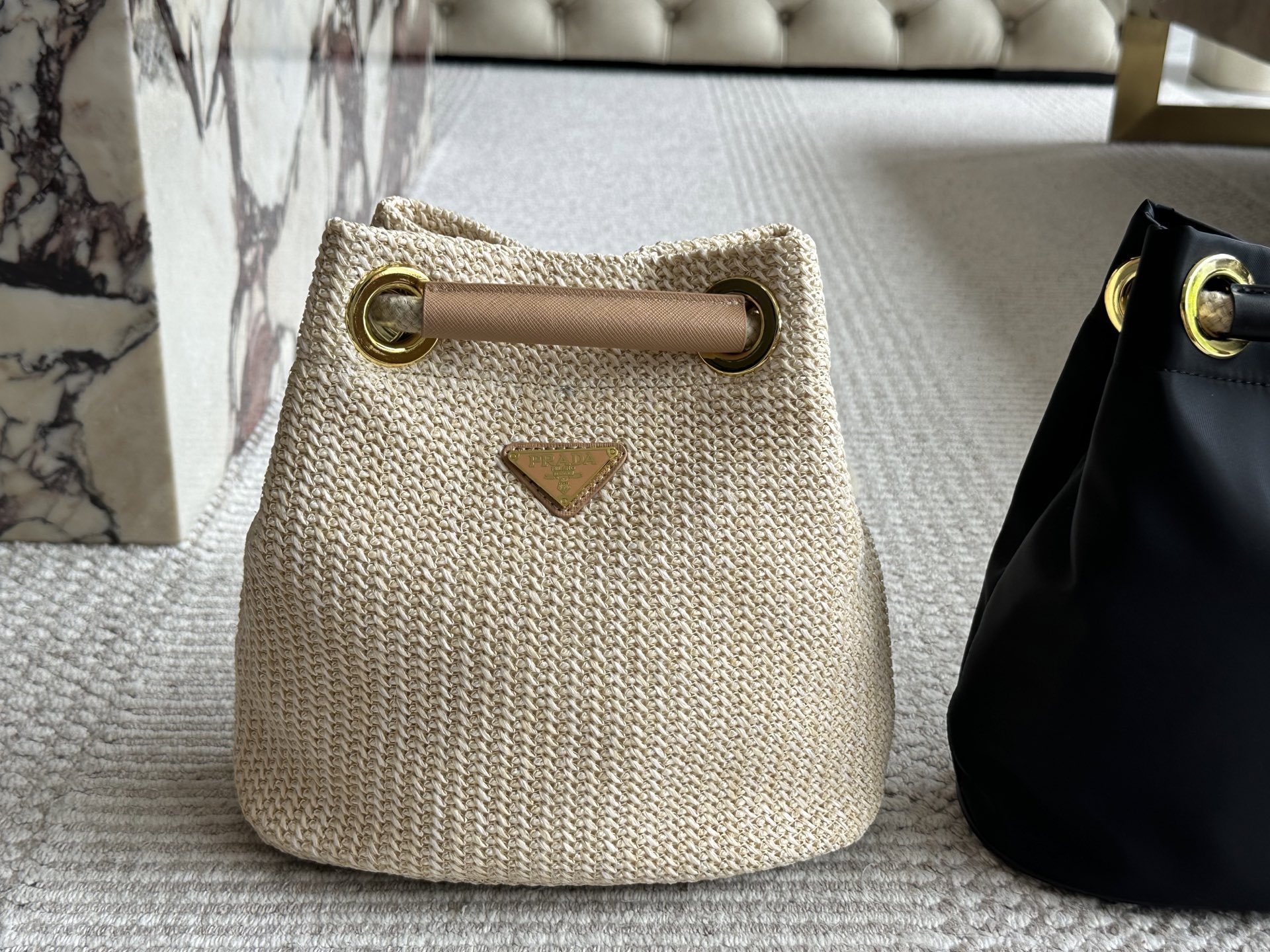 Prada Rose Gold Vintage-Inspired Bag 060