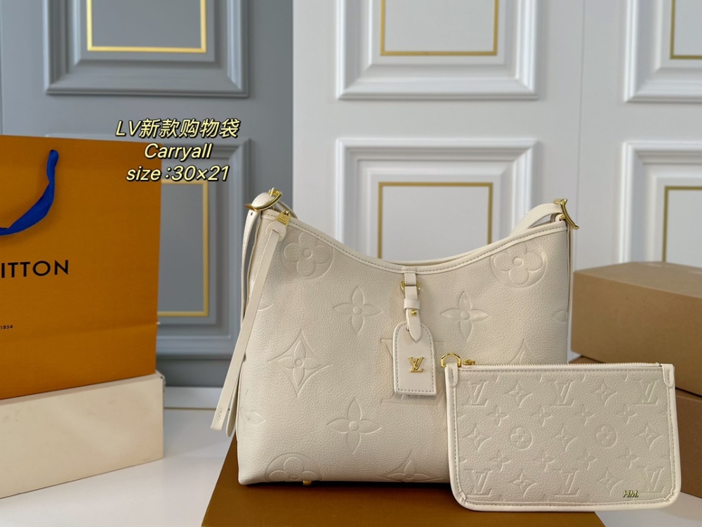 LV bag carryall leather bag 30cm