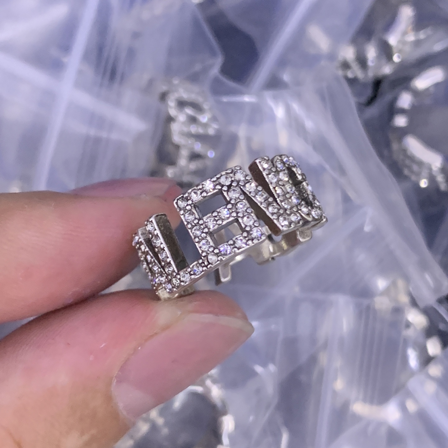 Balenciaga Silver Romantic Ring 014