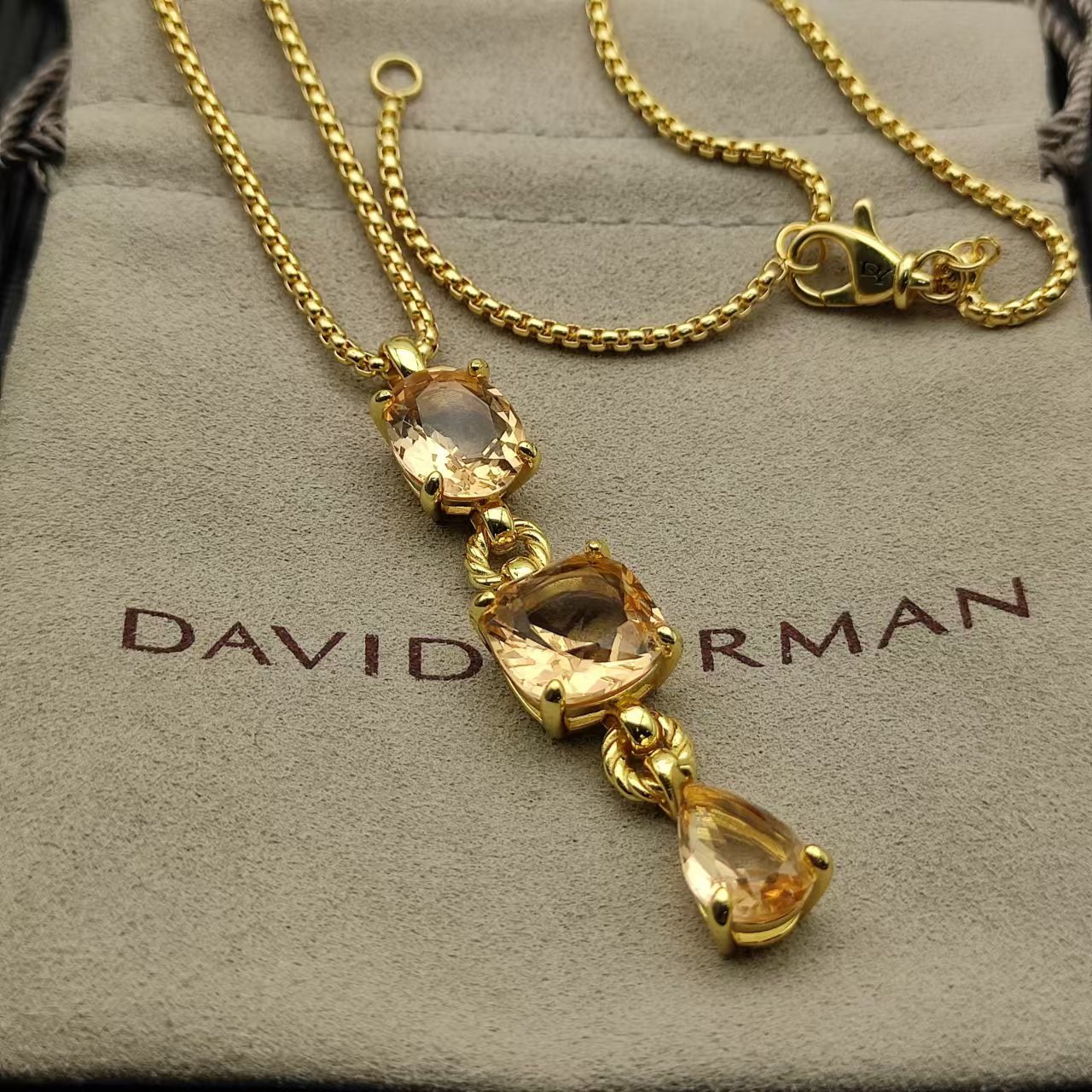 David Yurman Gold Vintage-Inspired Necklace 177