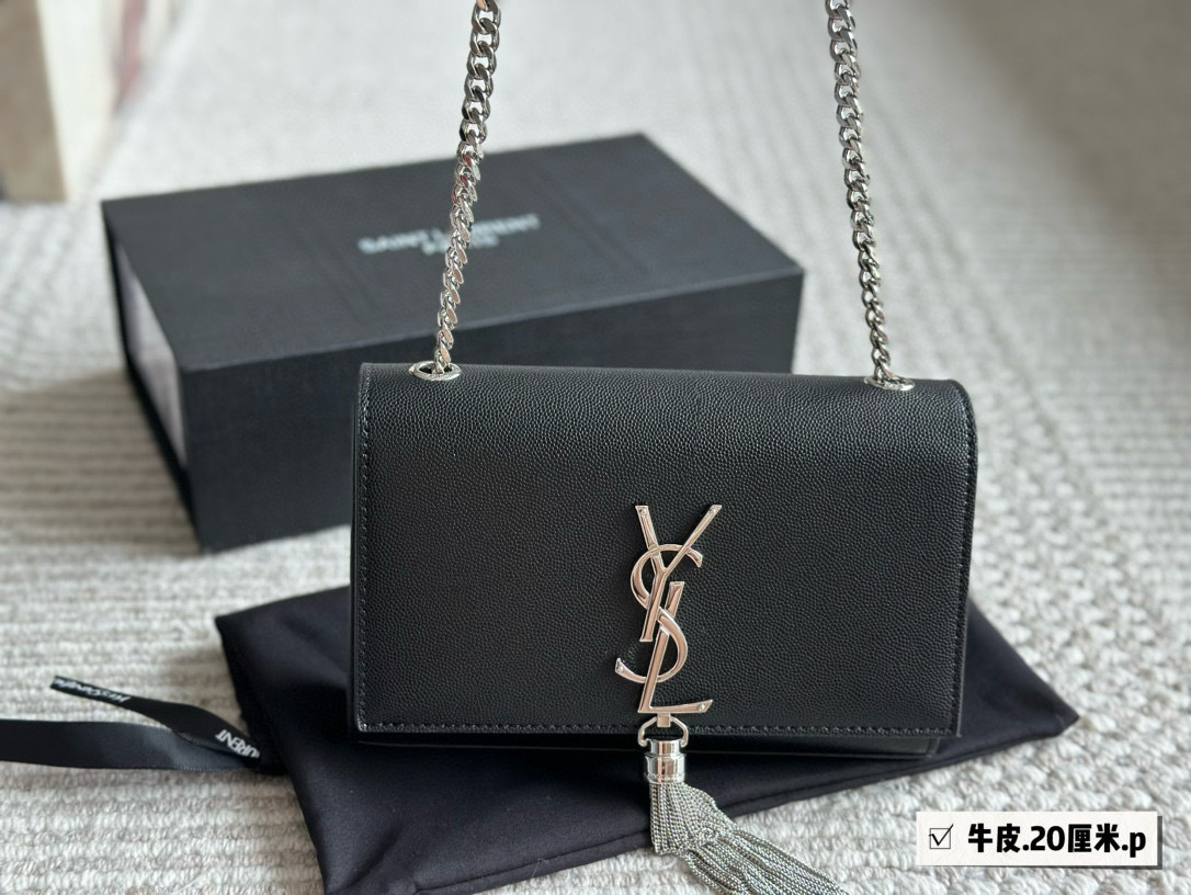 YSL Silver Logo-Accented Bag 142